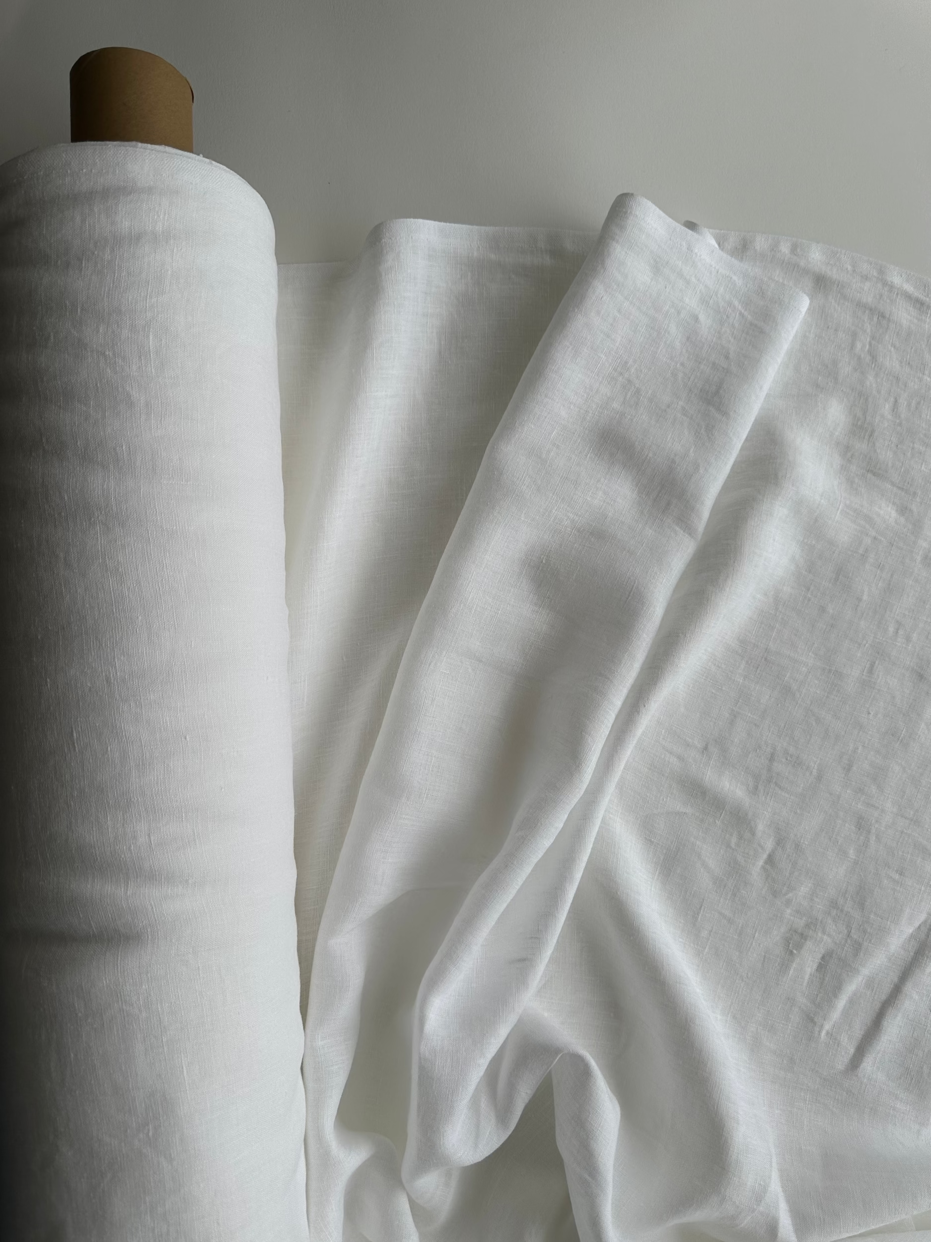 White linen fabric