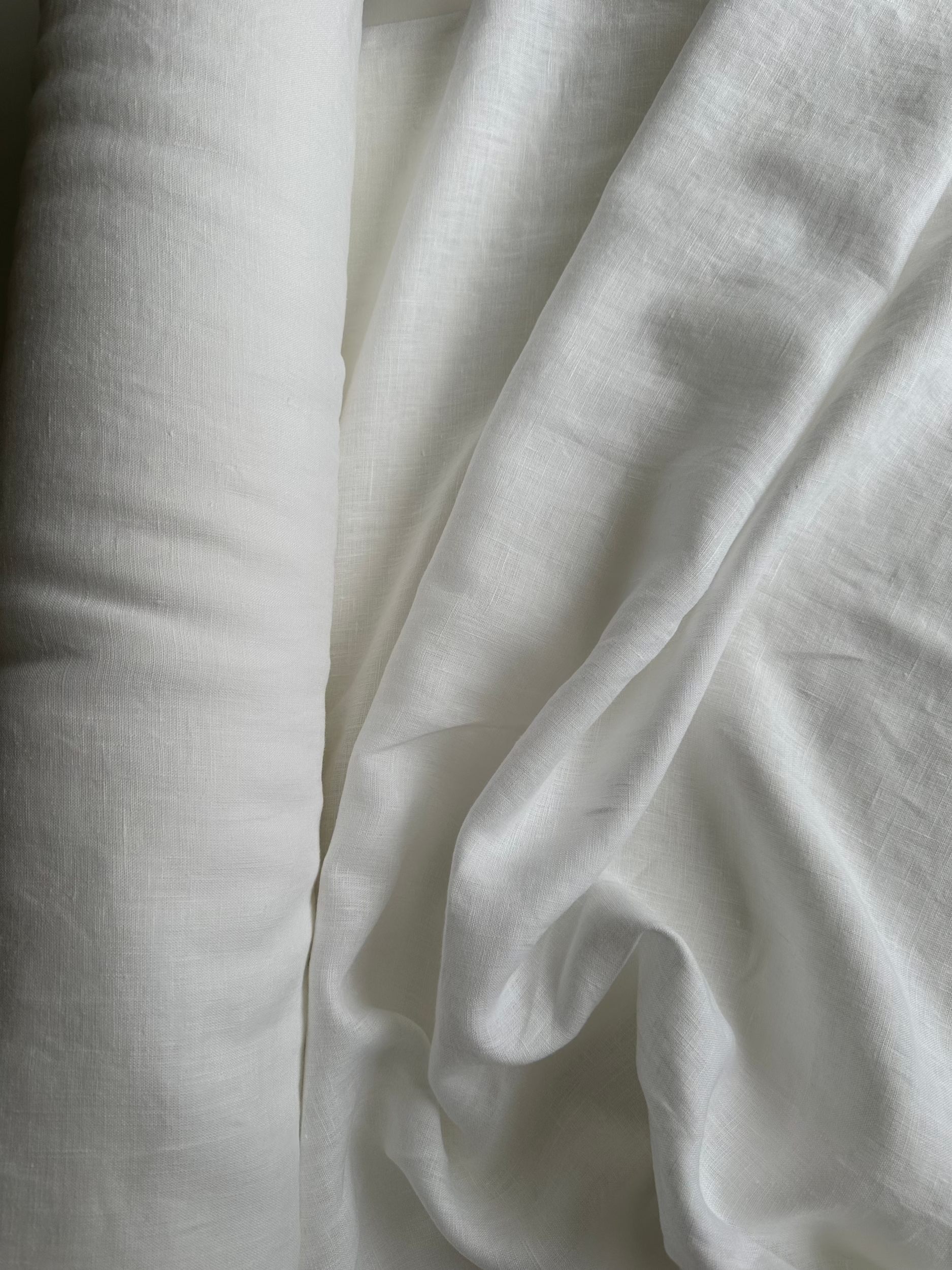 white linen fabric