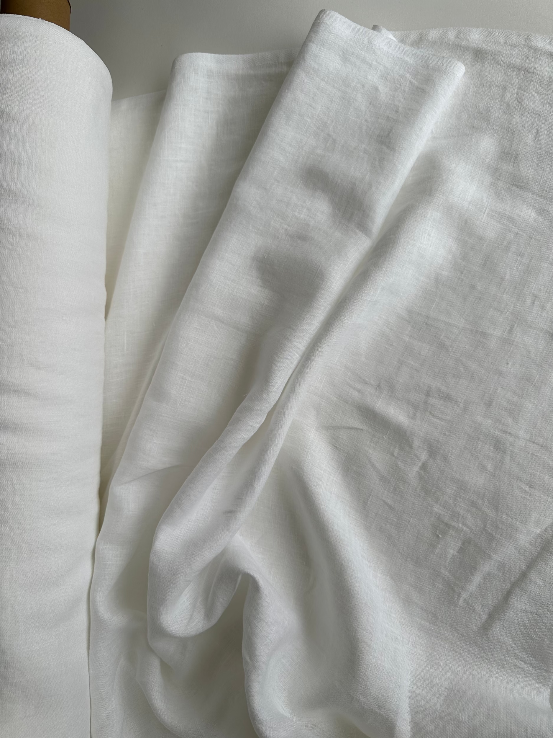 white linen fabric