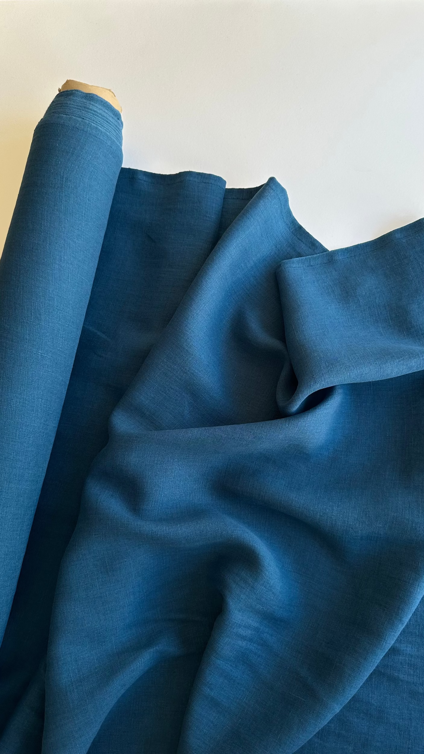 dark teal linen fabric