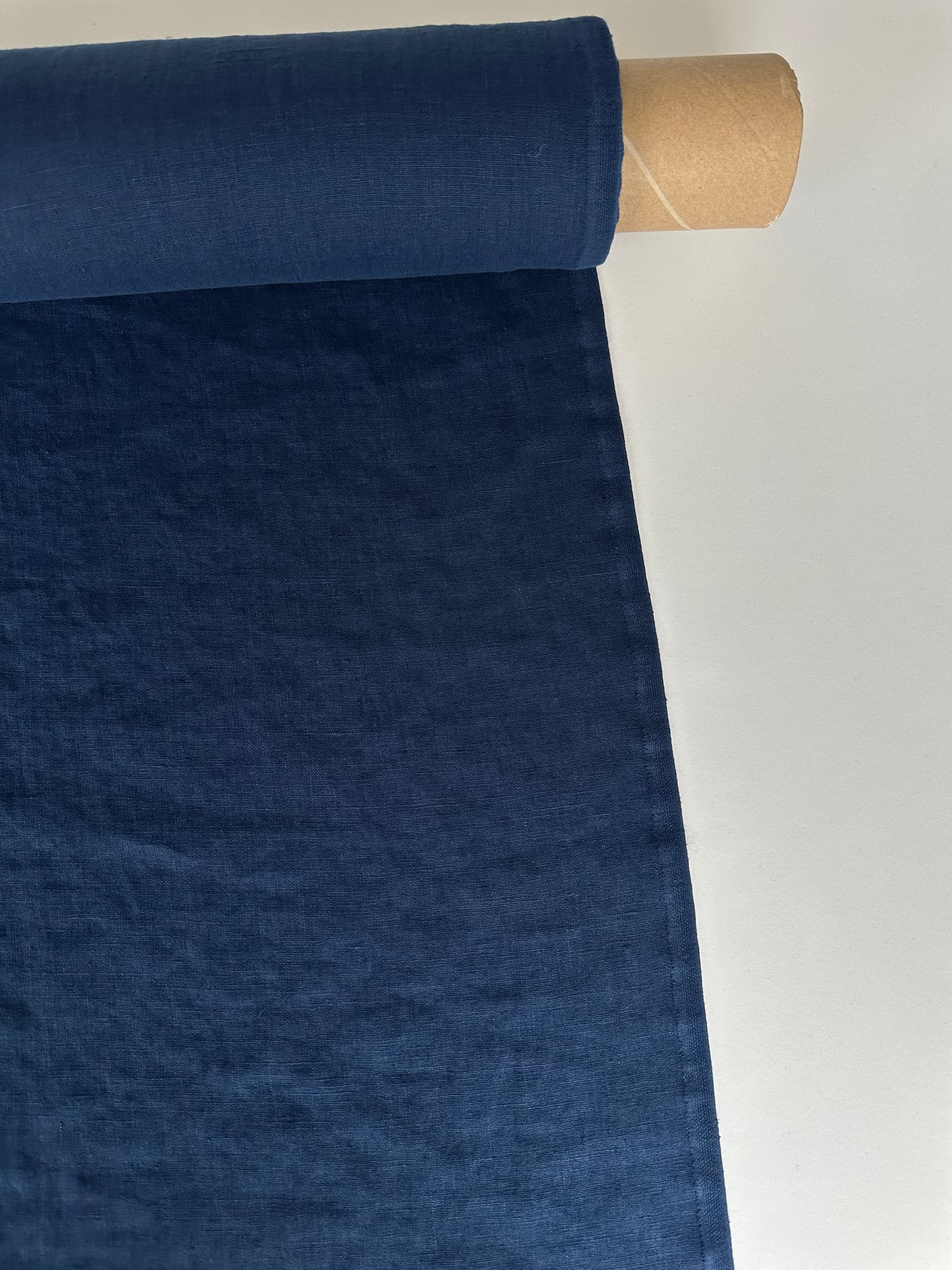 dark blue linen fabric