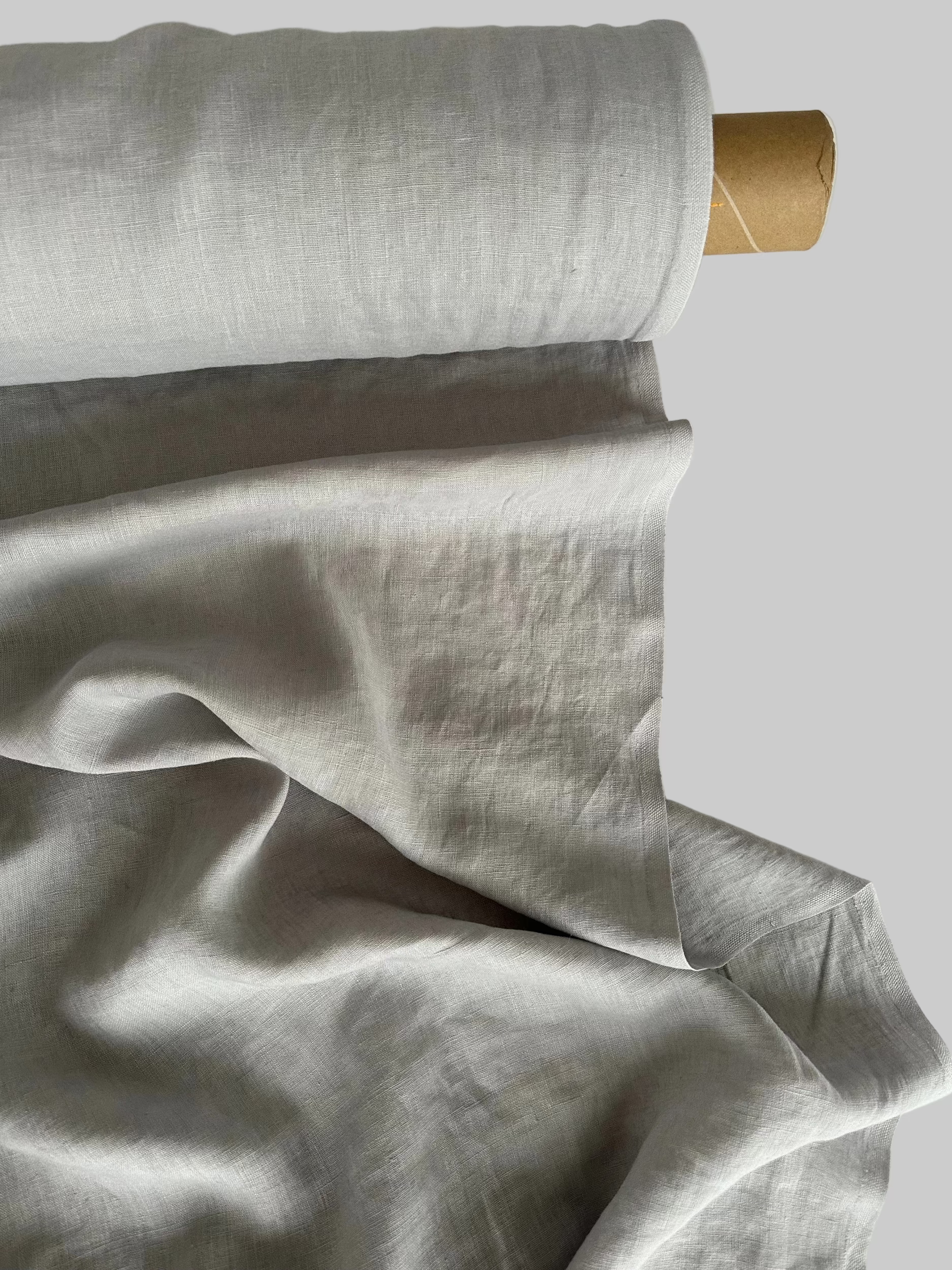 light gray linen fabric