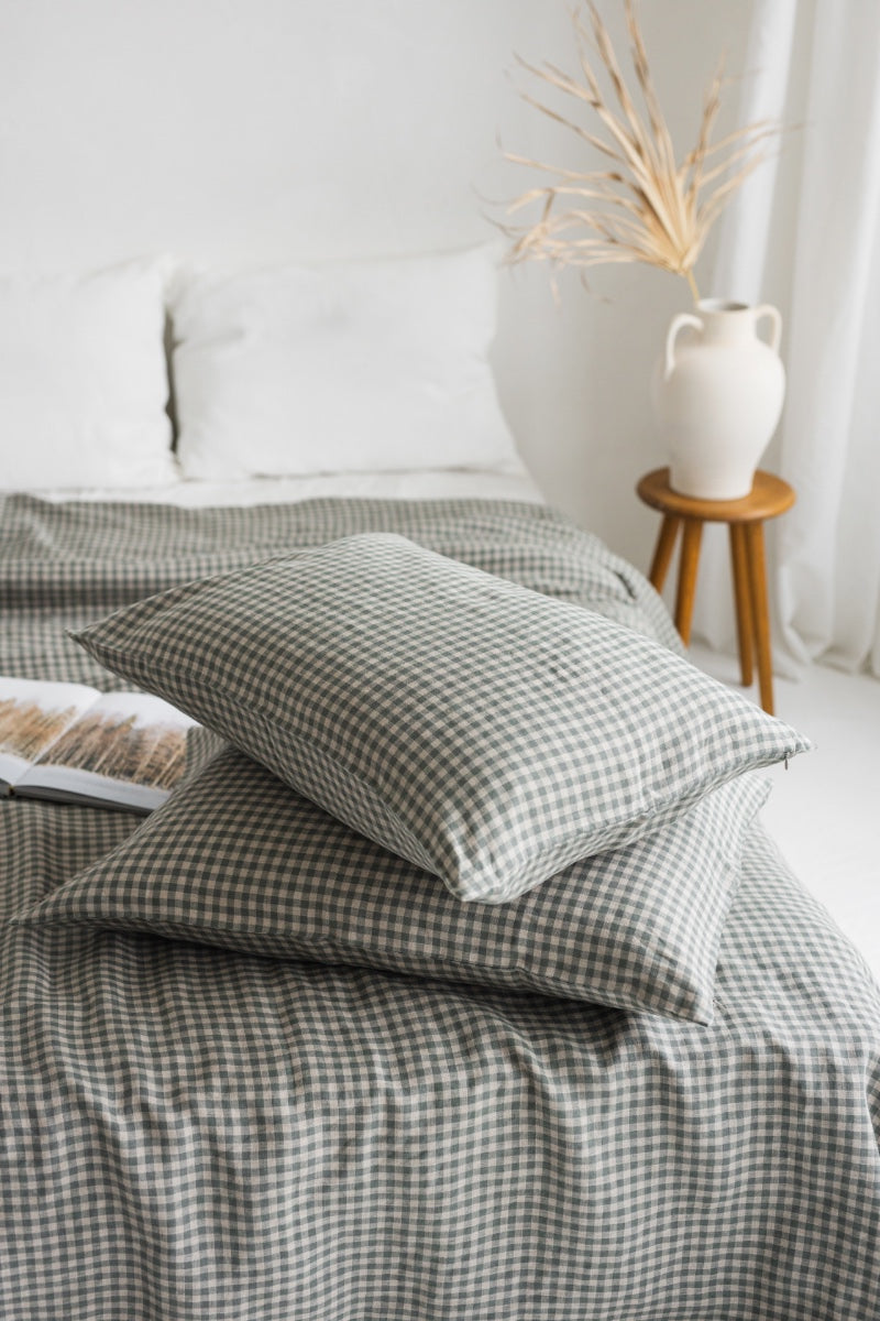 gingham bedding set
