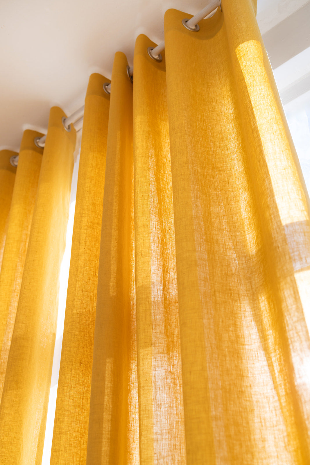 linen curtain with grommets