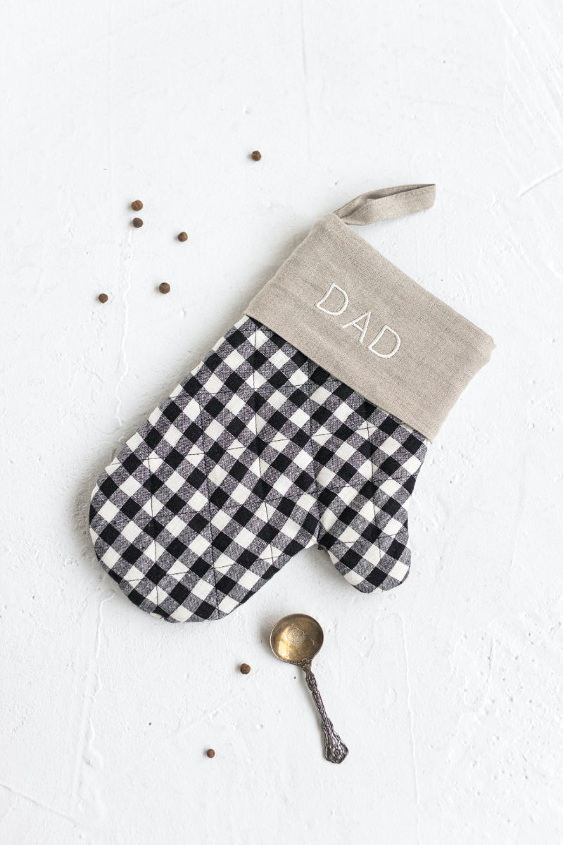 personalized oven mitt