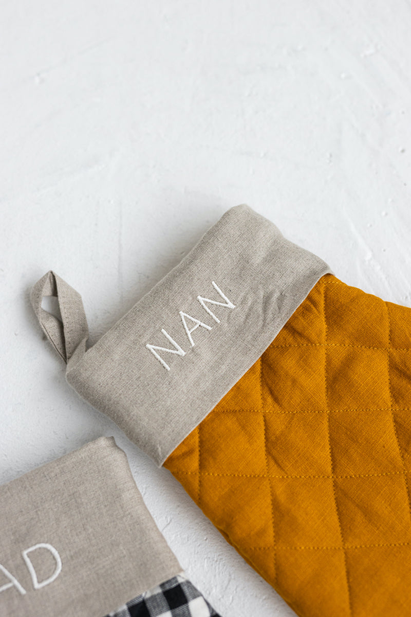 personalized oven mitt