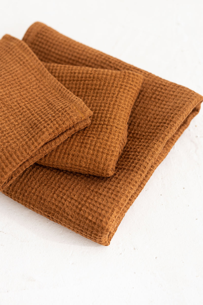 linen waffle towel