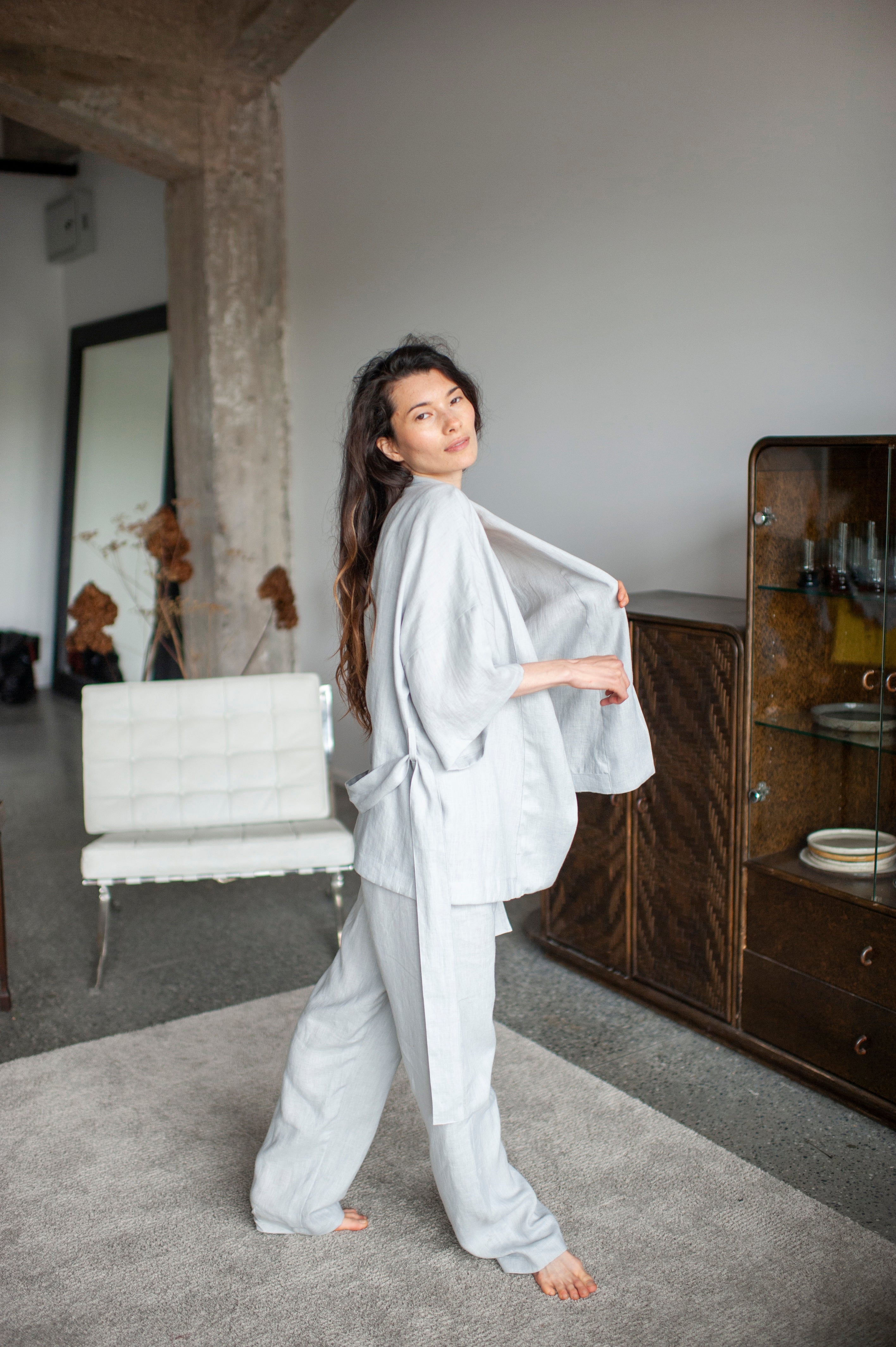 linen loungewear set