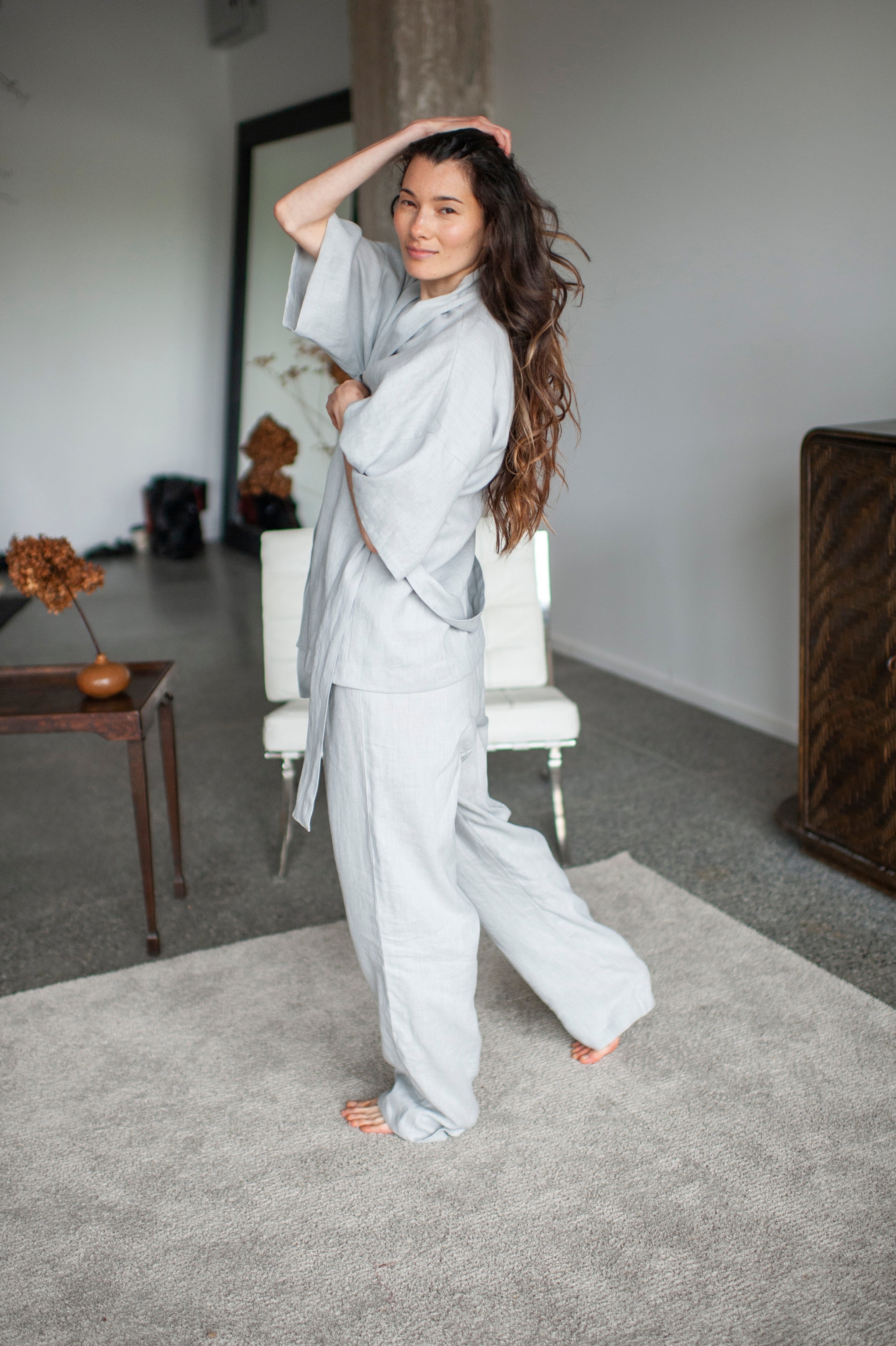 linen loungewear set