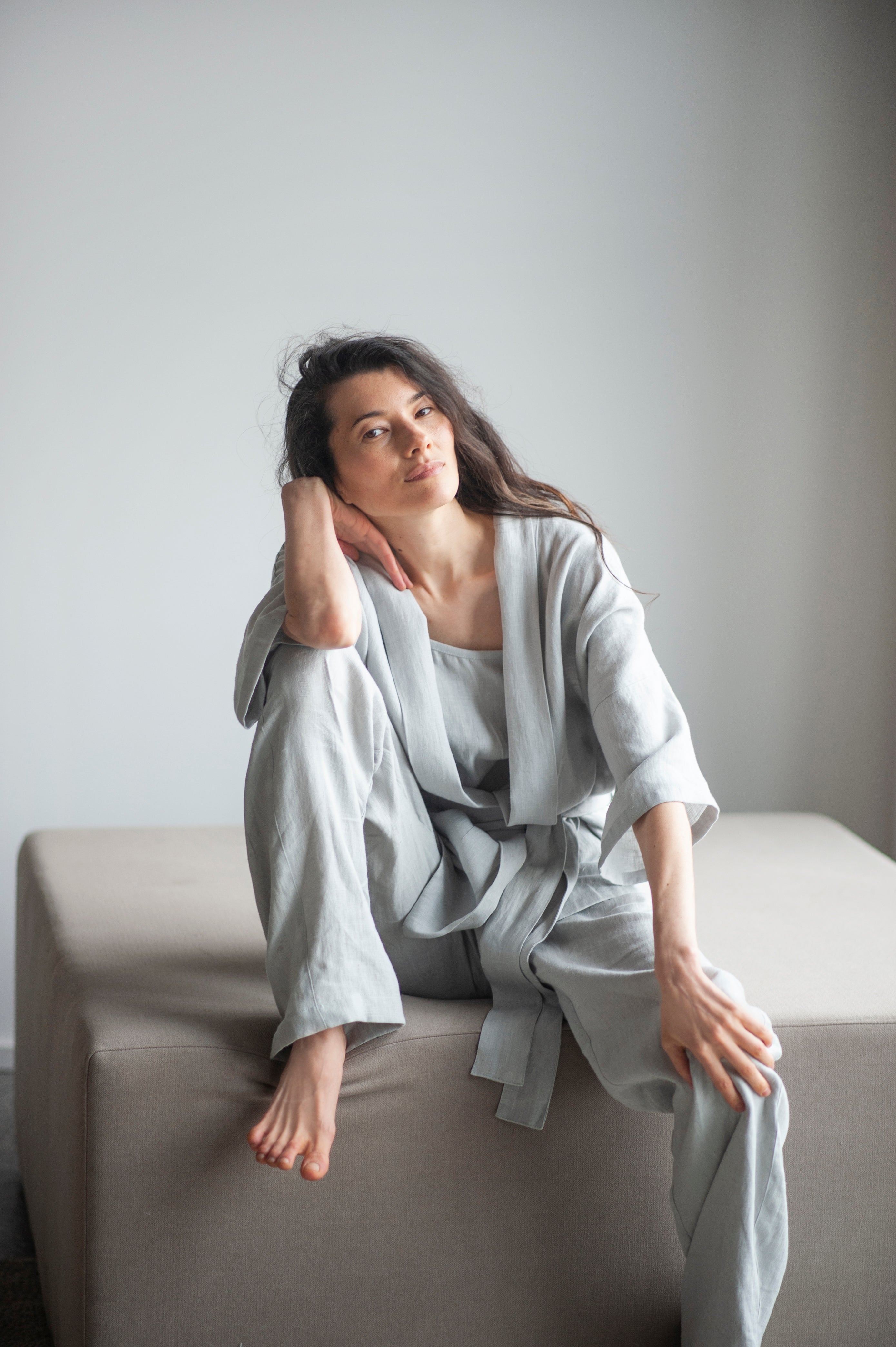 linen loungewear set