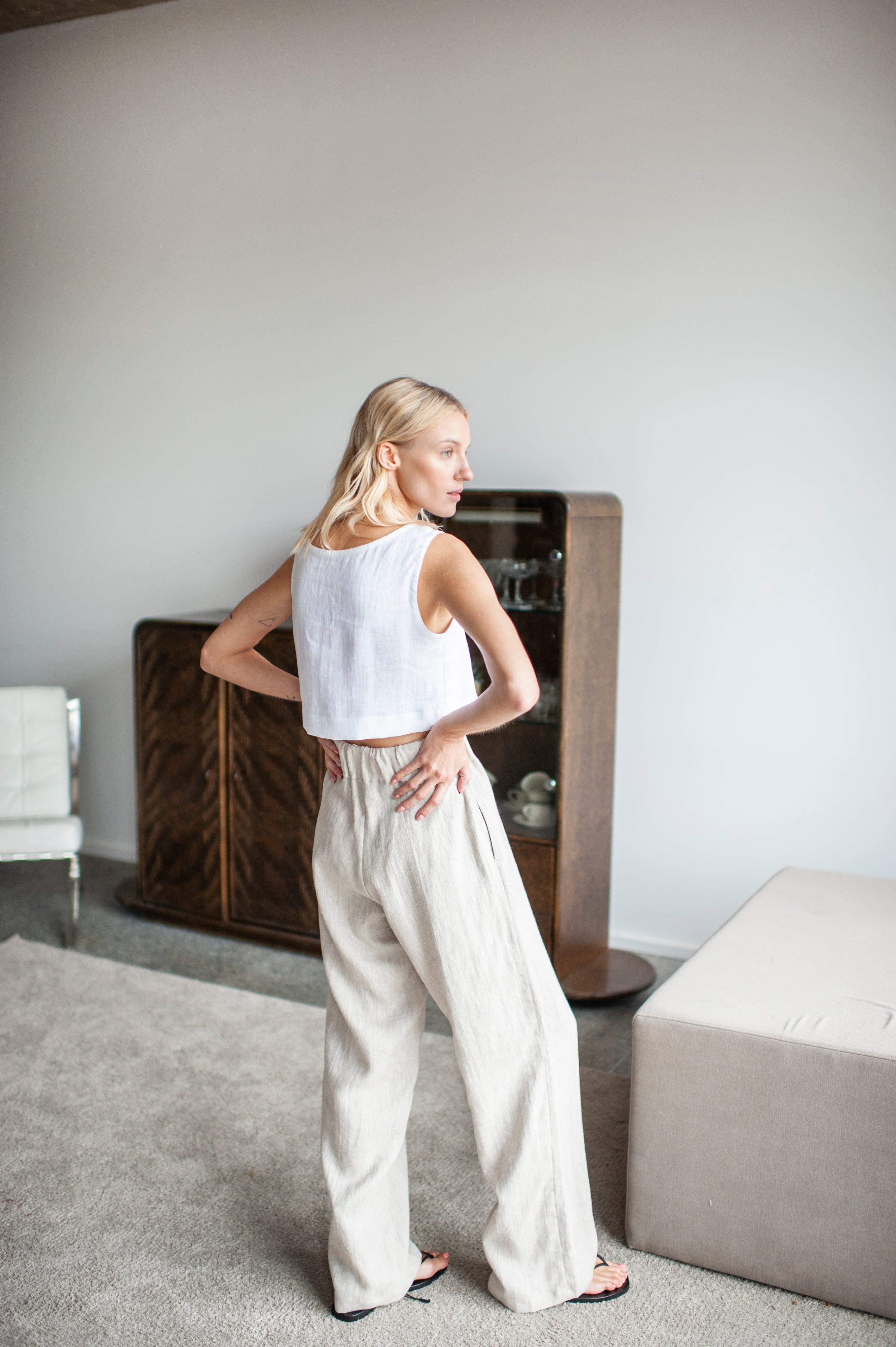 wide linen pants