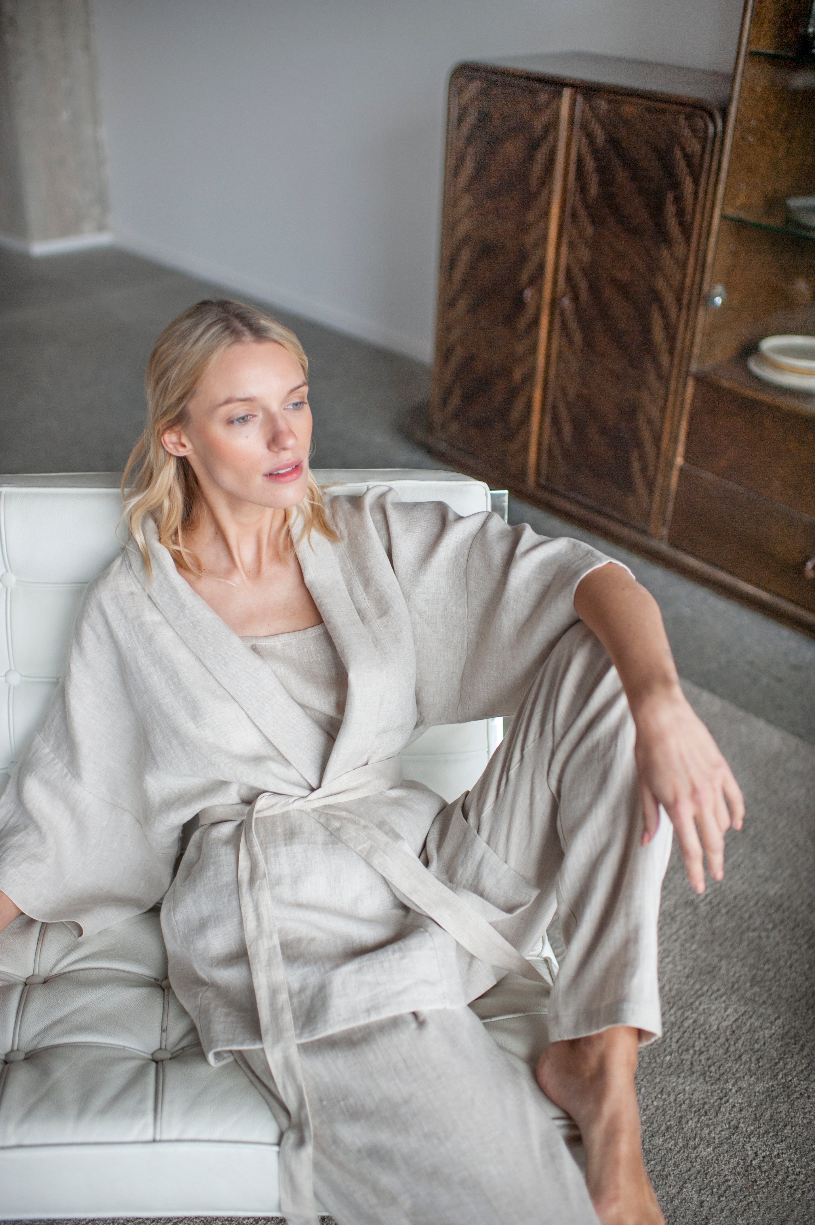 linen loungewear set