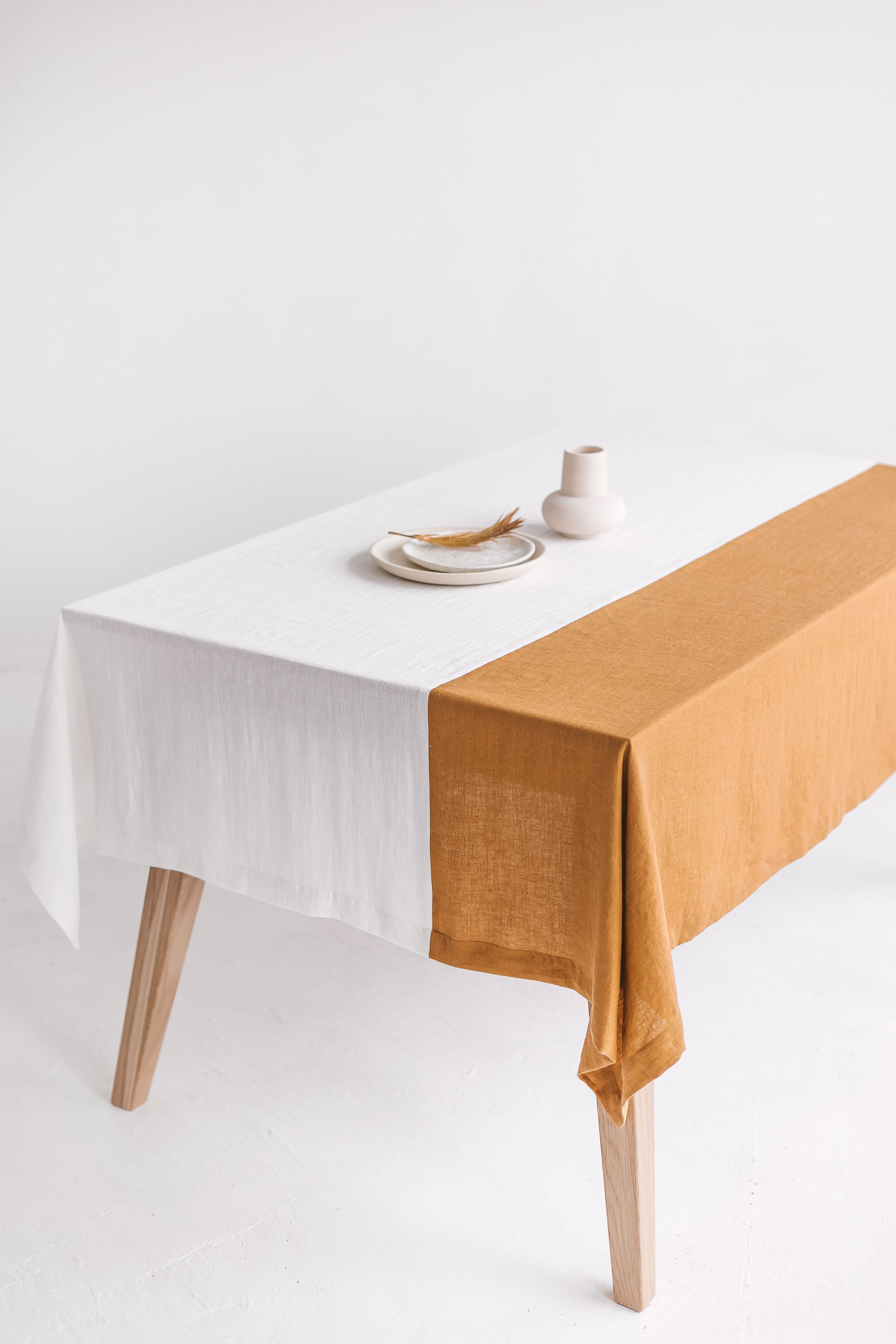 color block tablecloth