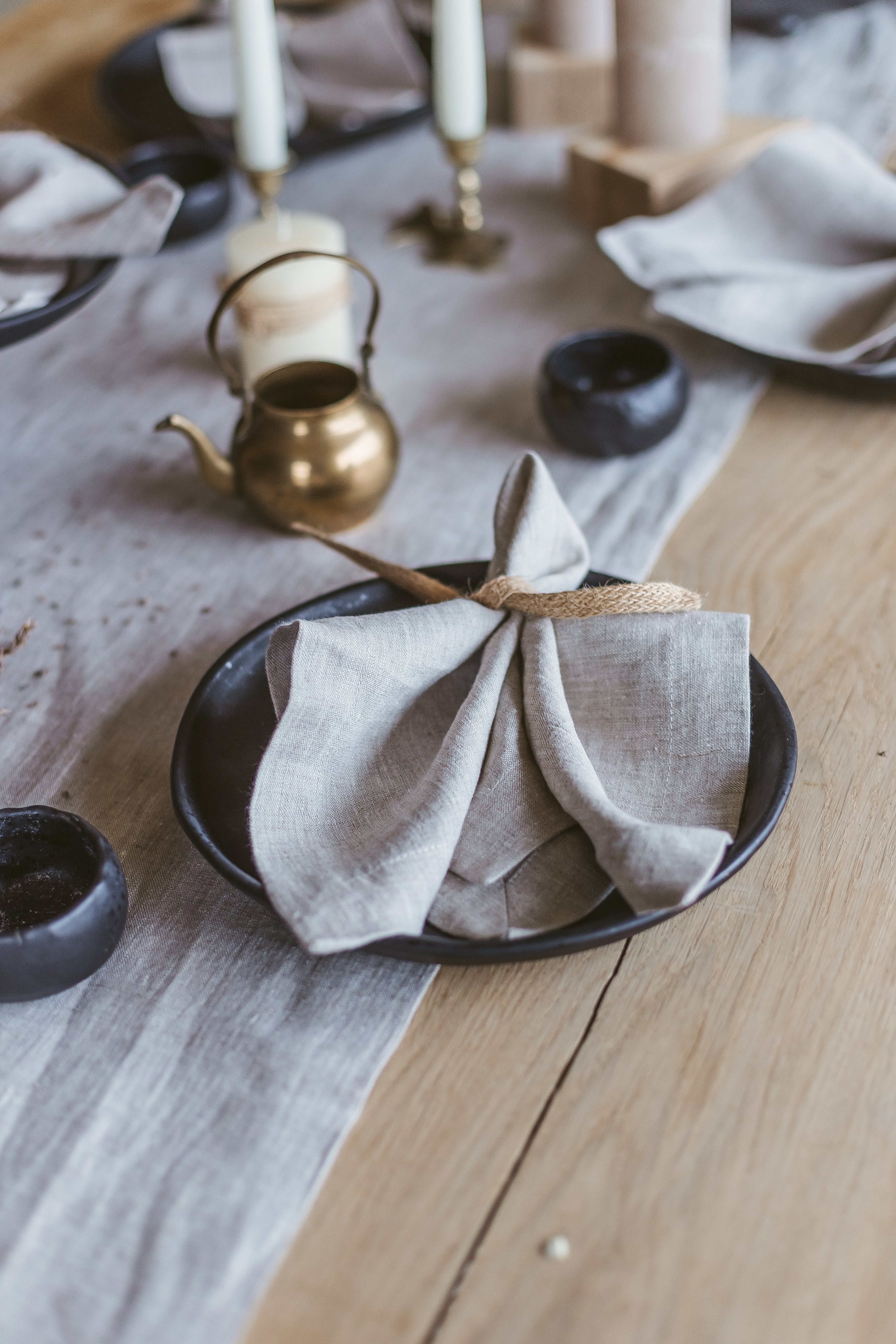 Natural Light Linen Napkins Set Of 2