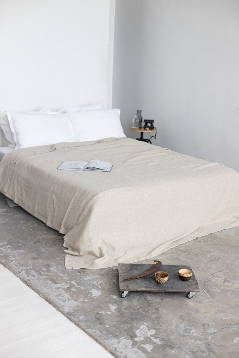 linen bedspread