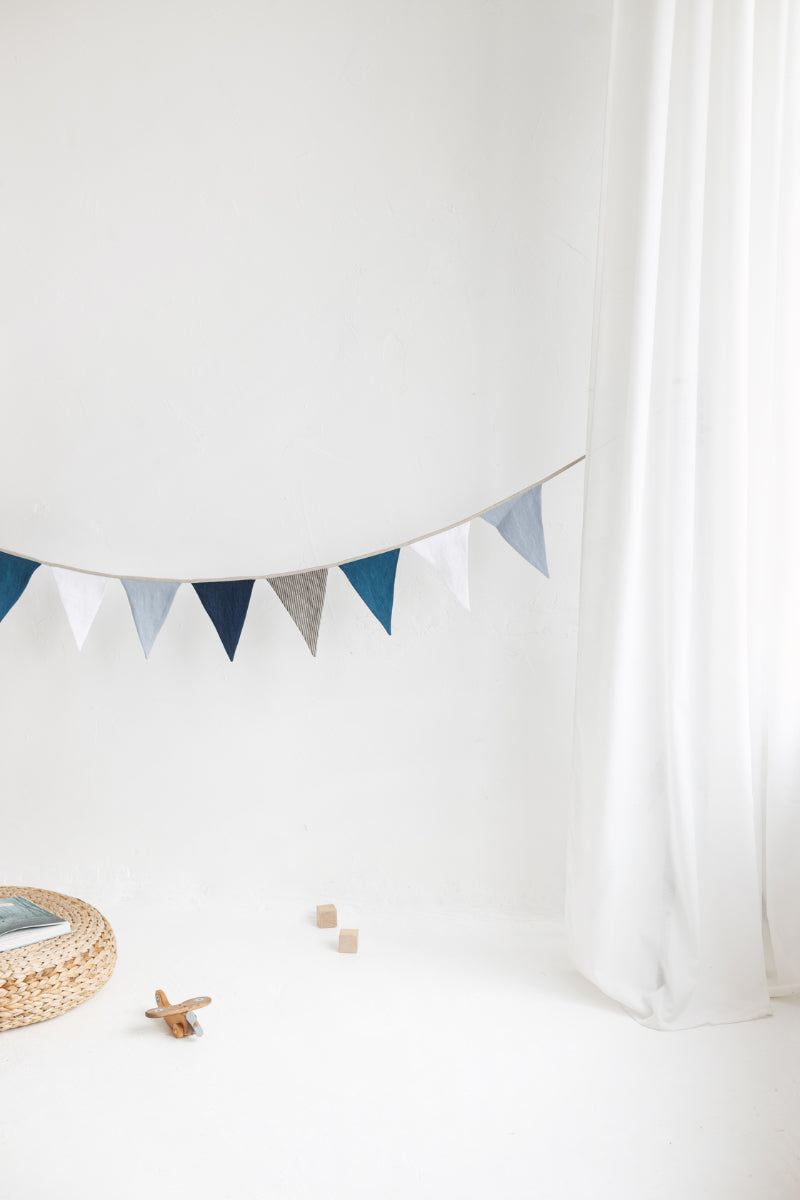 linen garland for kids room