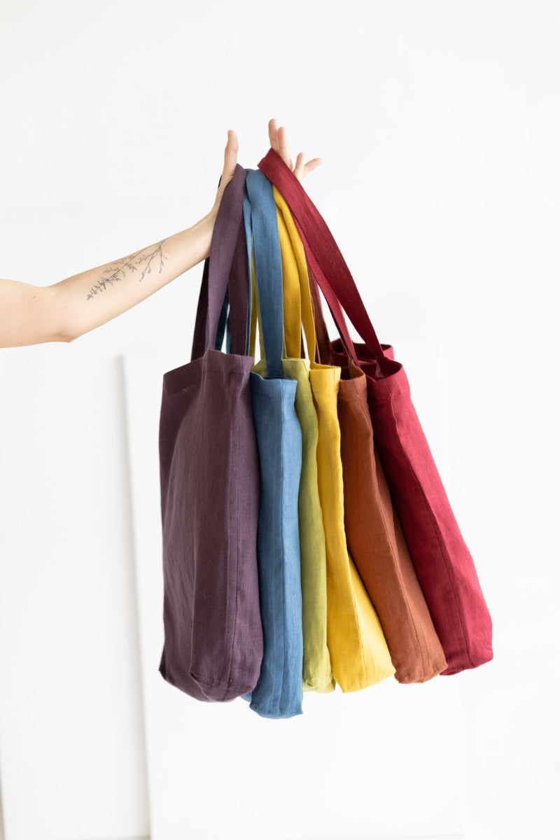 linen tote bag