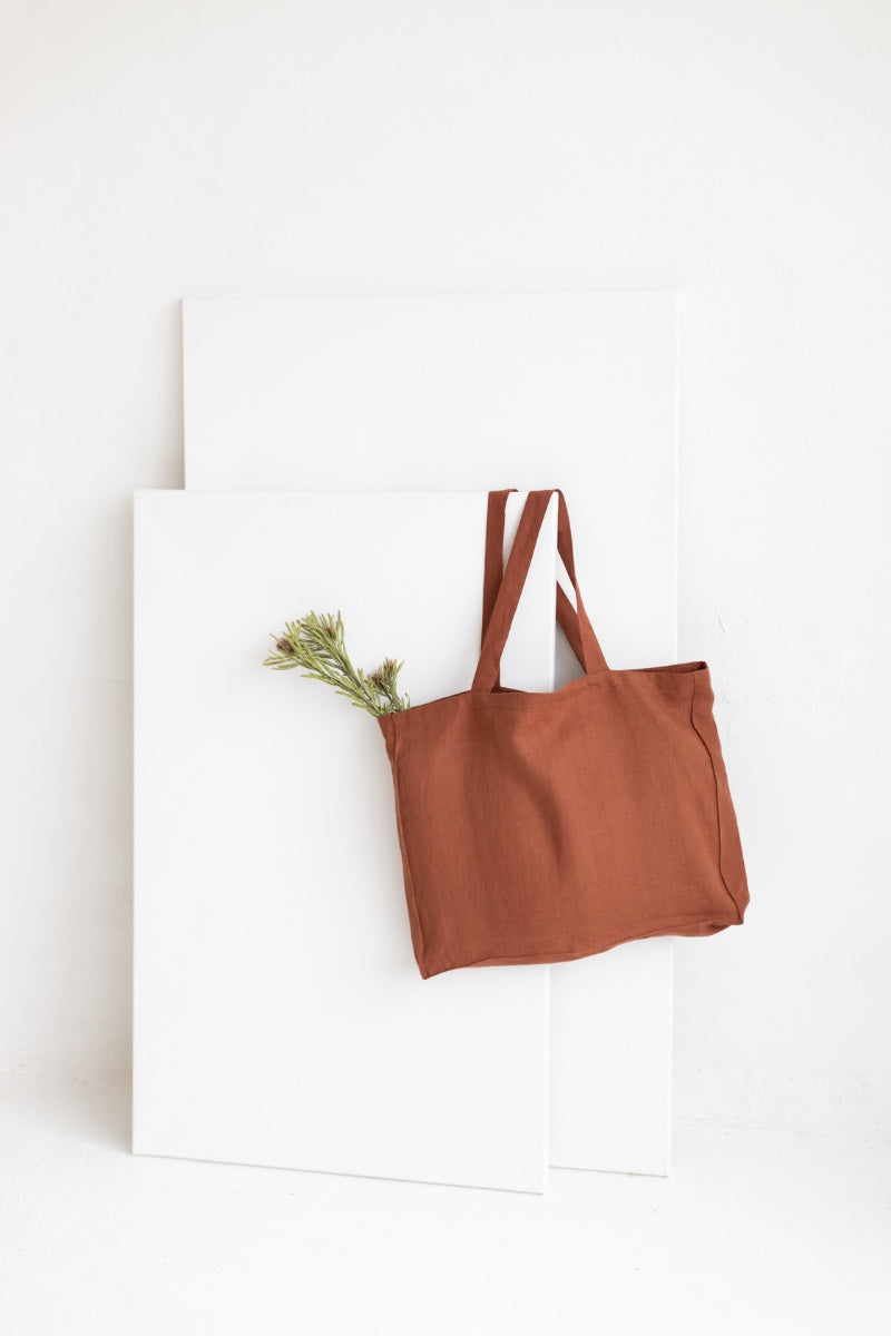 Large Linen Tote Bag