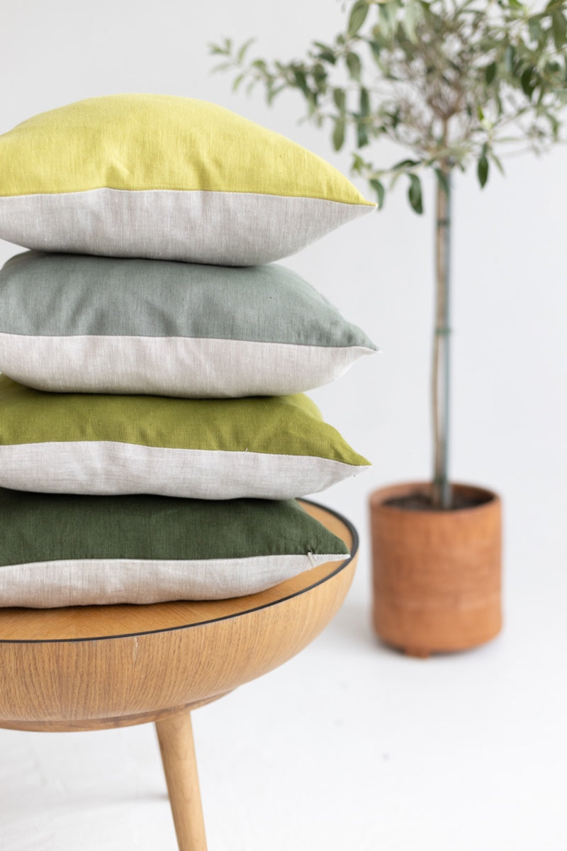 decorative linen pillow cover