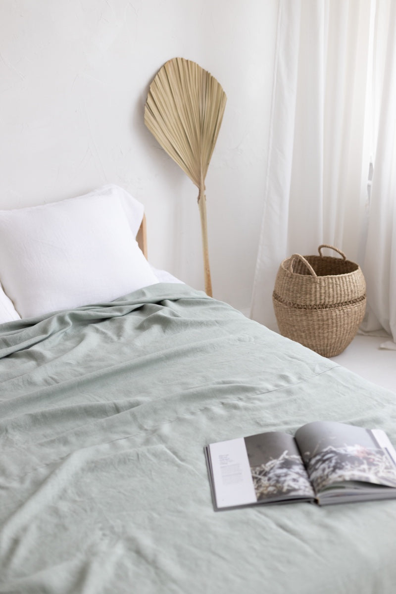 linen bedspread