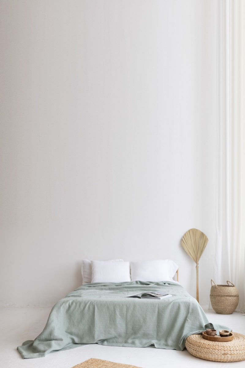 linen bedspread