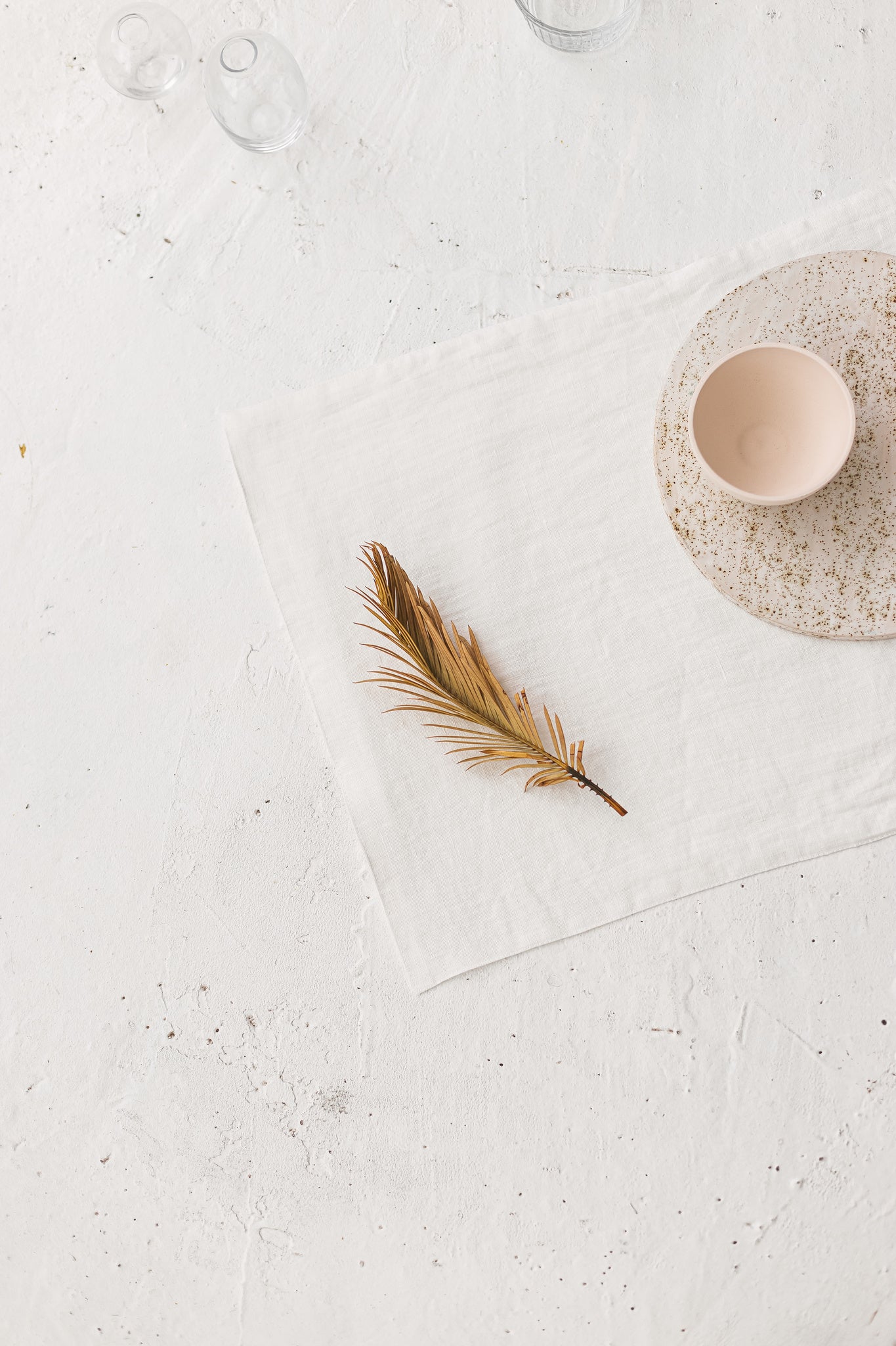 Off white Linen Placemats Set Of 2