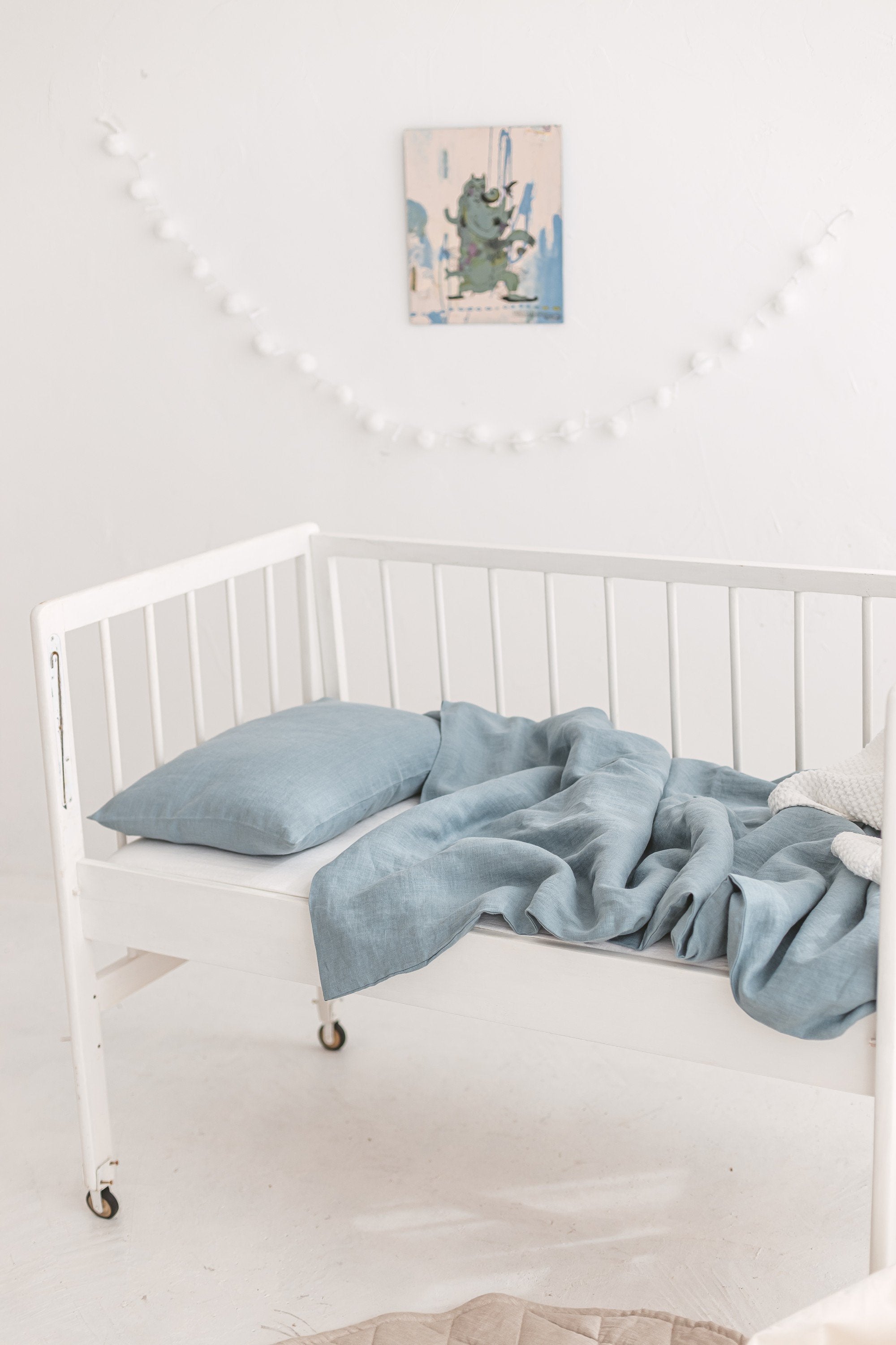 Linen Baby Bedding Set