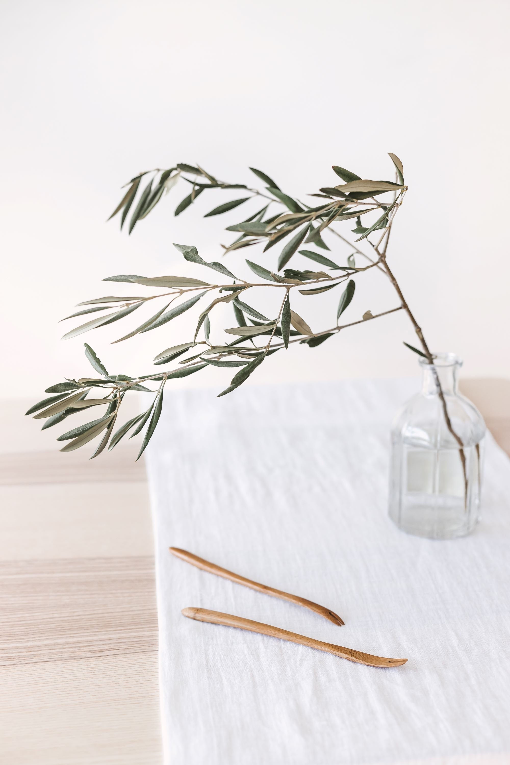 White Linen Table Runner