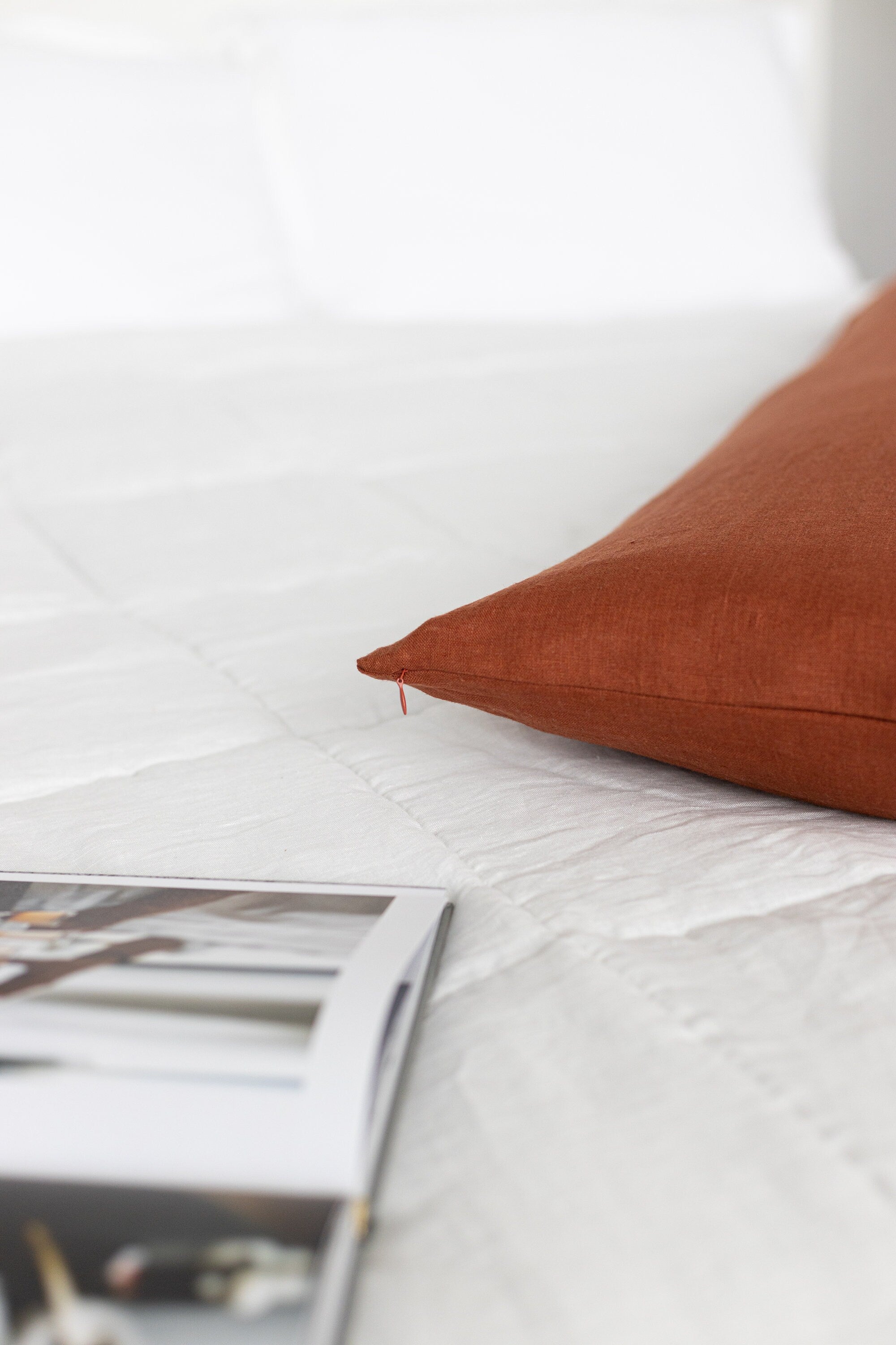 Rusty Linen Body Pillowcase