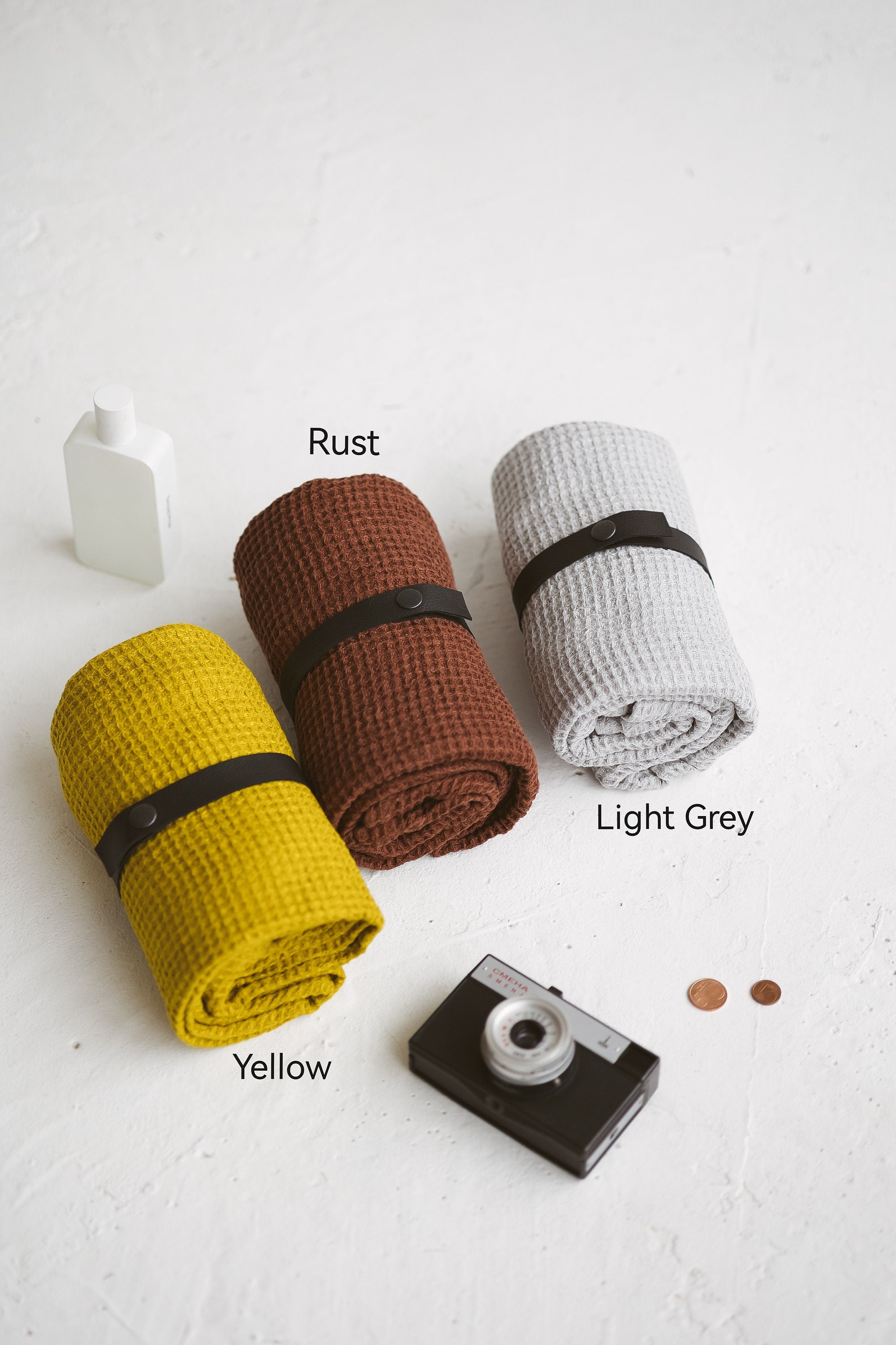 Waffle Linen Travel Towel