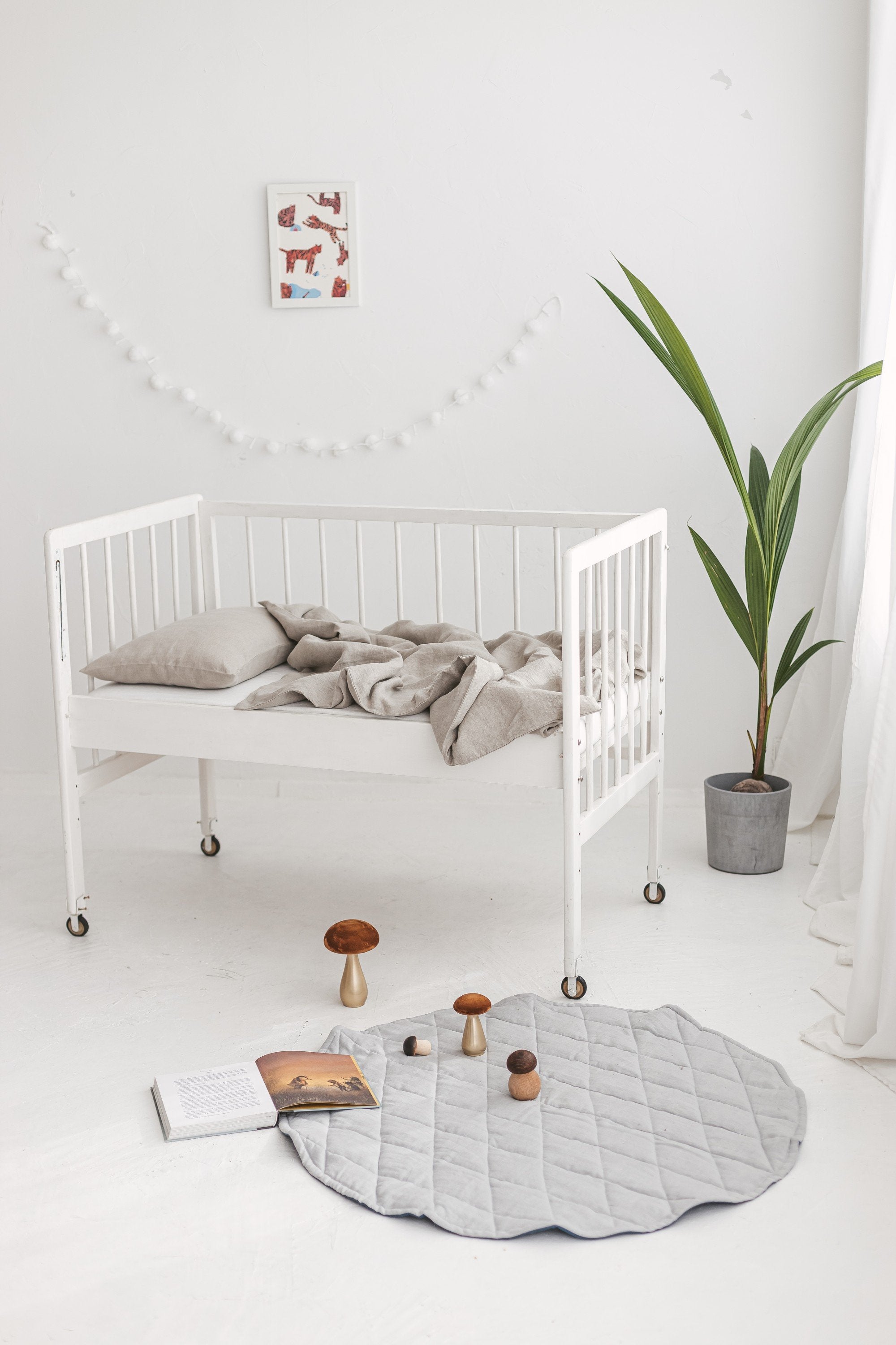 Linen Baby Bedding Set