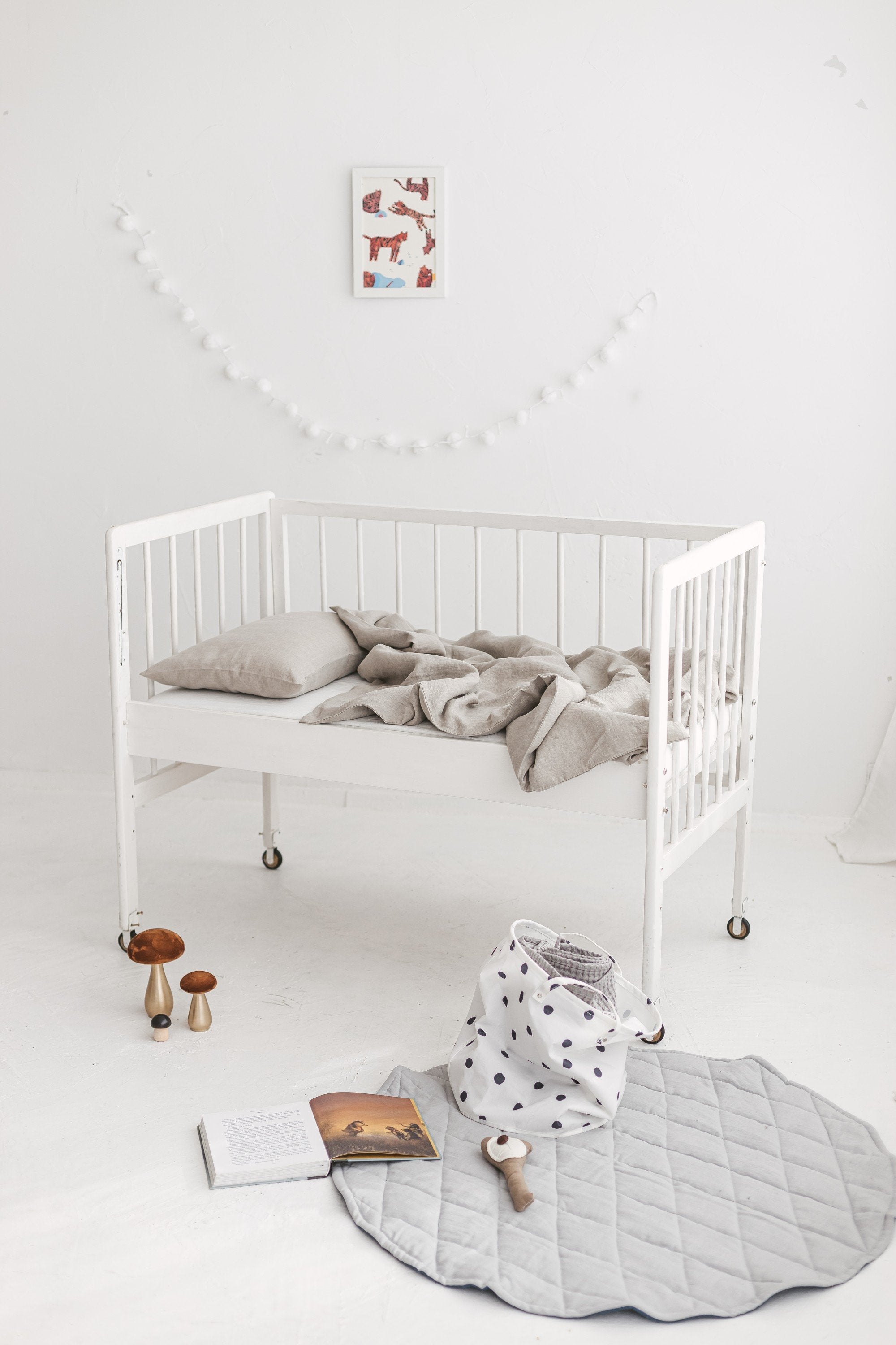 Linen Baby Bedding Set