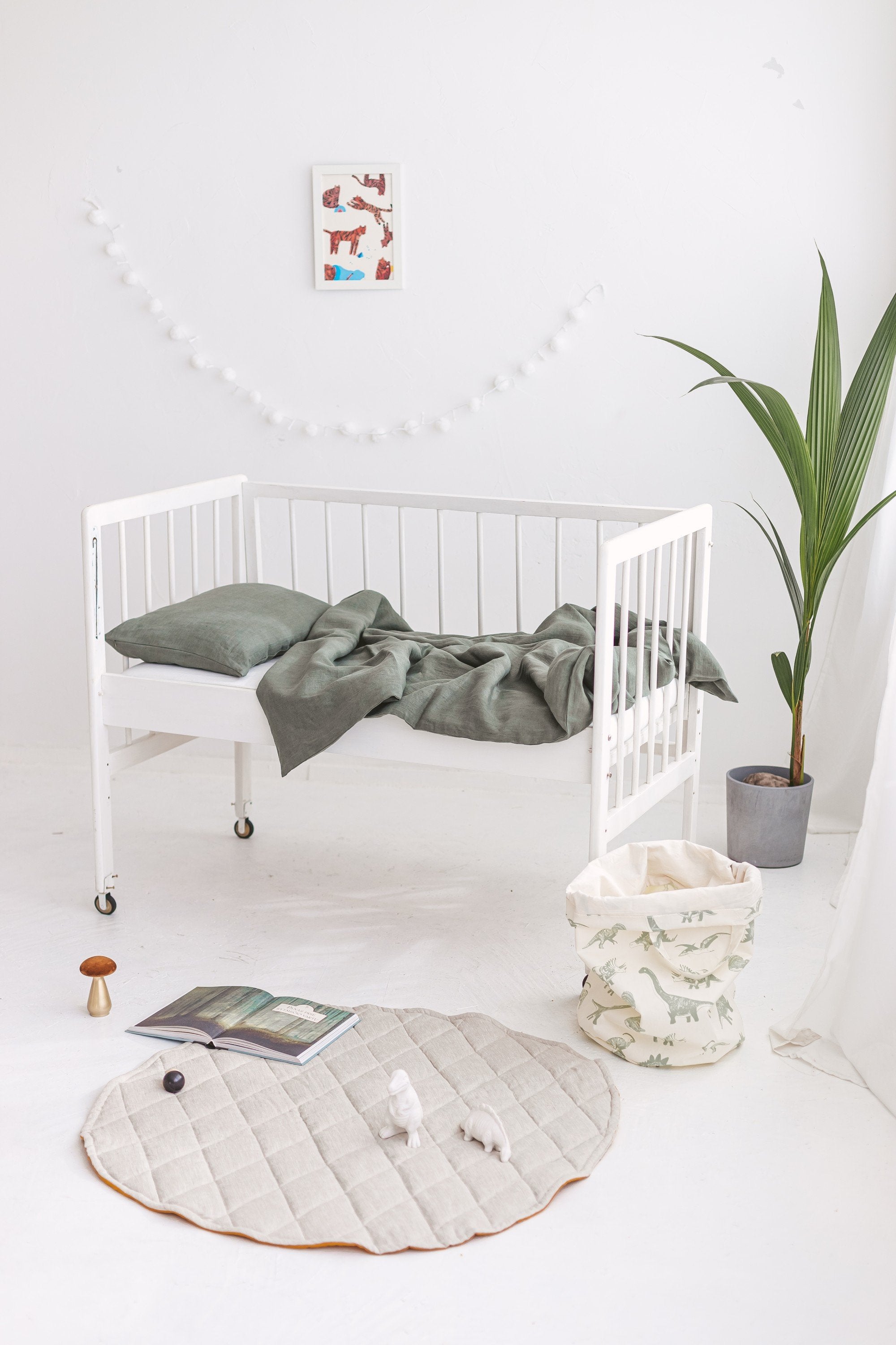 Linen Baby Bedding Set