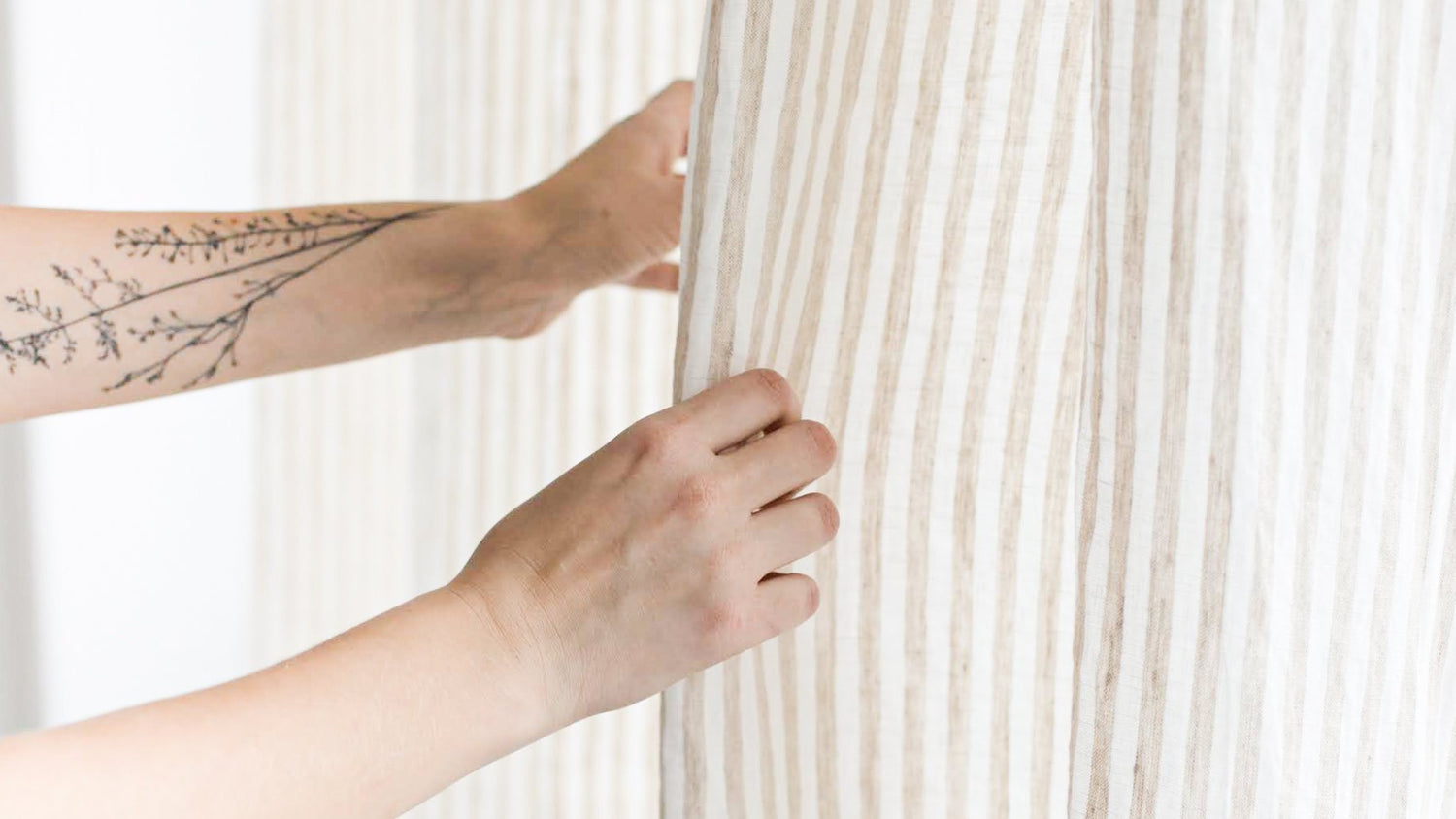 Custom size linen curtains extra wide