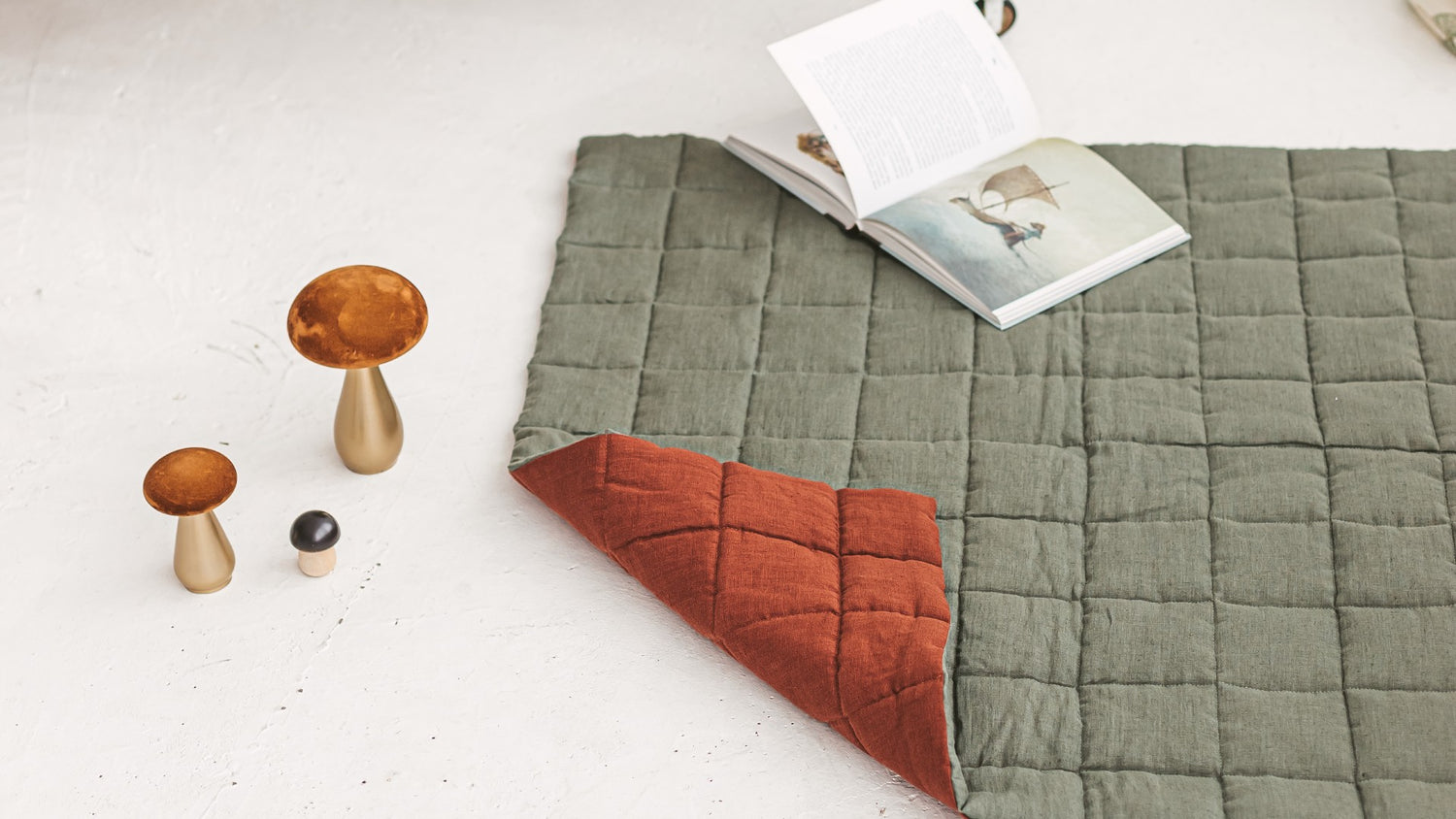 Linen kids bedding sets