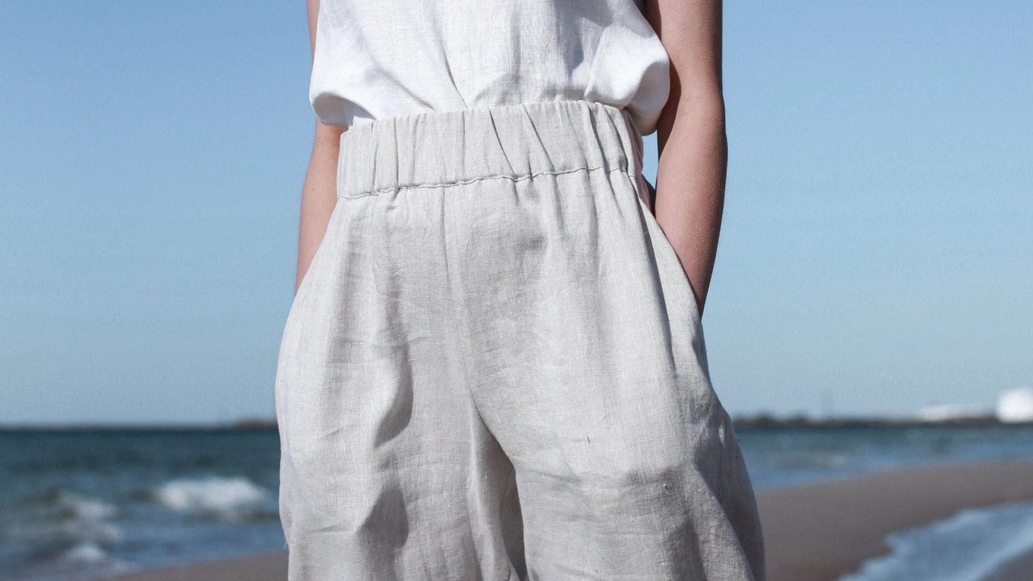 100% linen pants