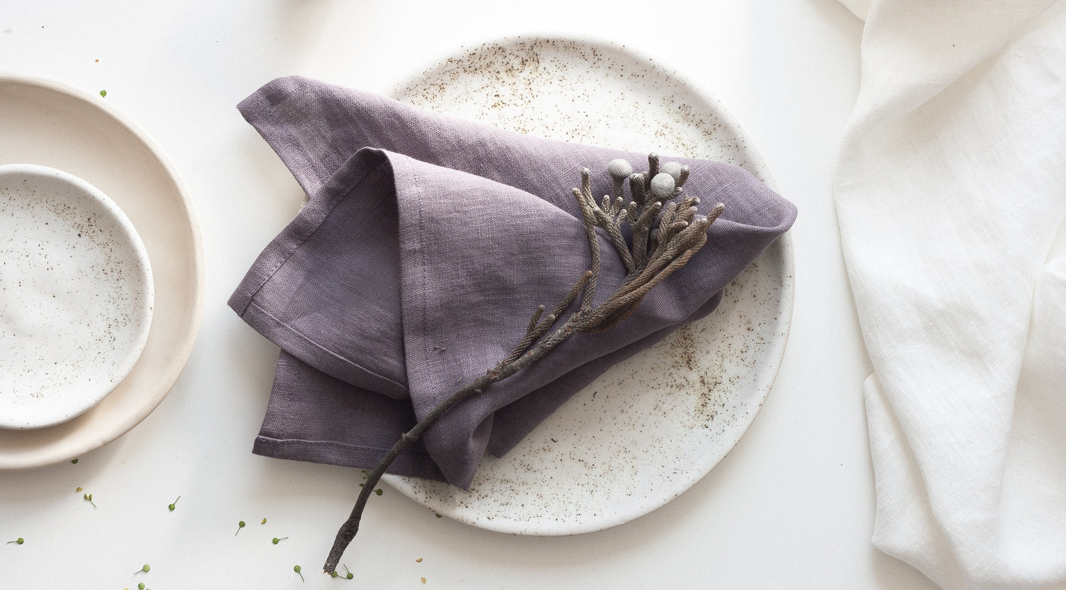 100% pure linen table linens