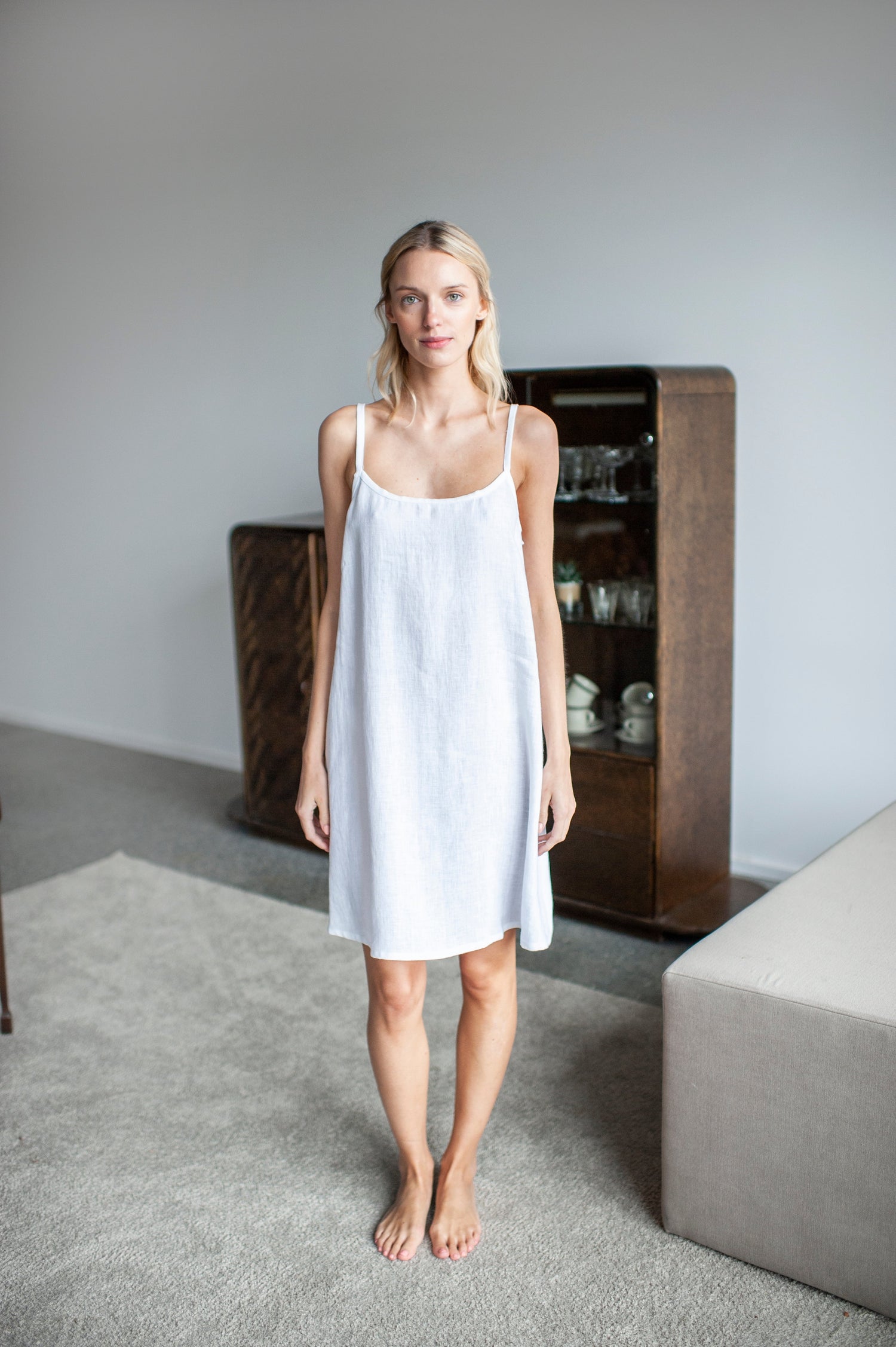 White linen nightdress White linen nightdress