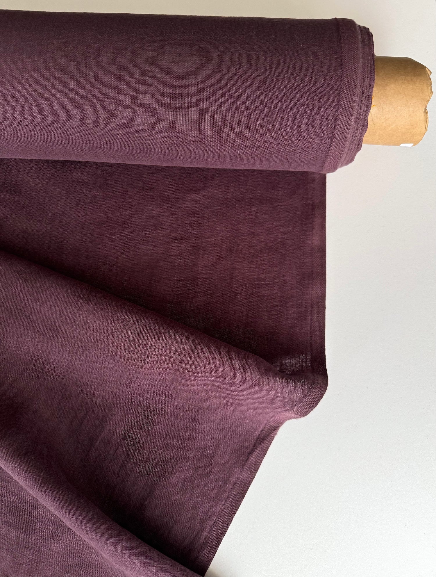 plum linen fabric