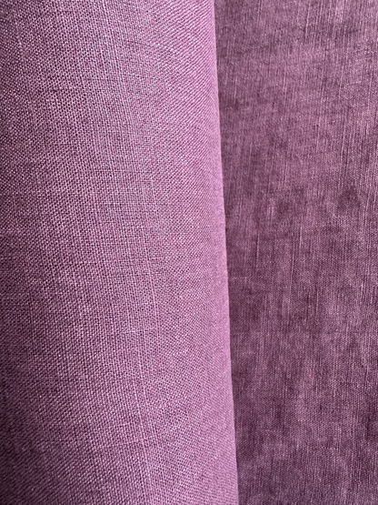 Dusty rose linen fabric