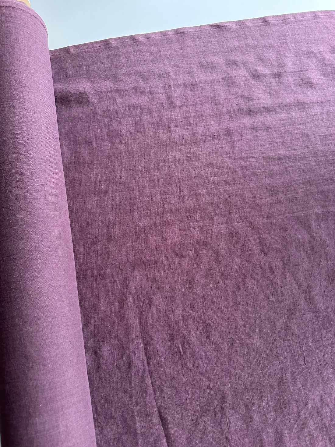 Dusty rose linen fabric