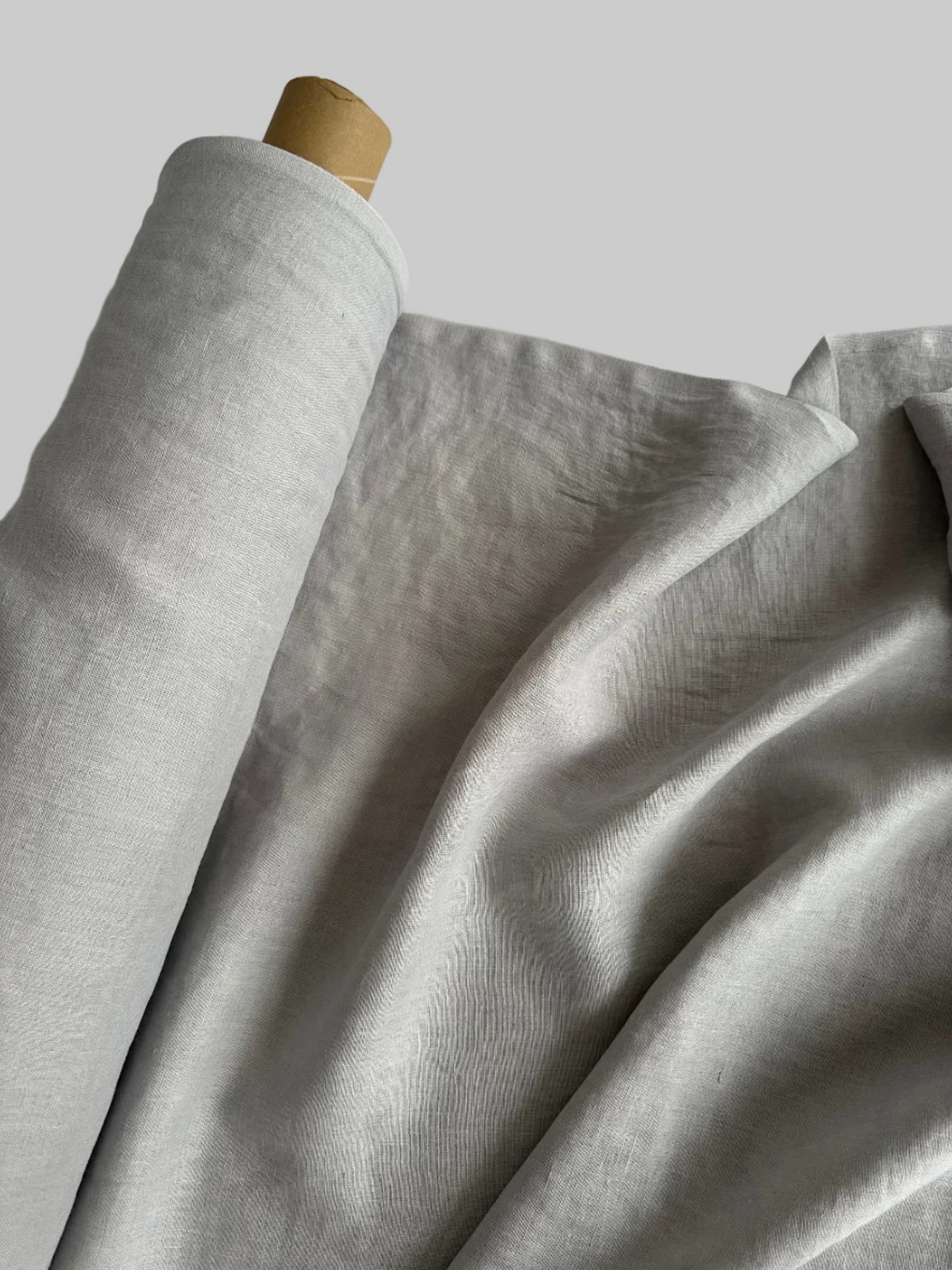 light gray linen fabric