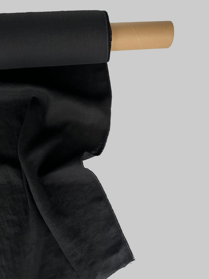 black linen fabric by yard