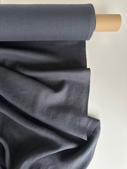 charcoal gray linen fabric