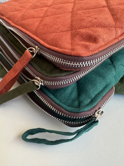 Chartreuse Yellow Linen Computer Case