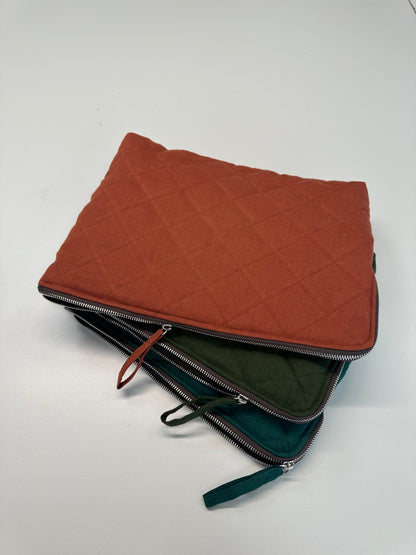 Chartreuse Yellow Linen Computer Case