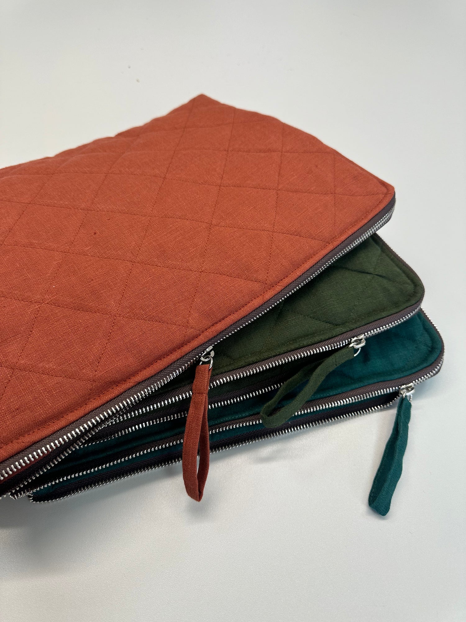 Chartreuse Yellow Linen Computer Case