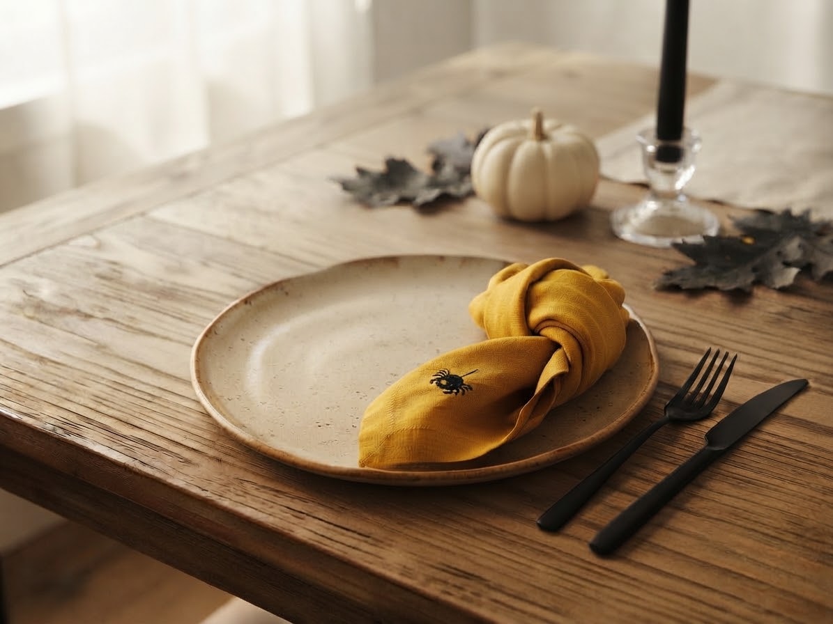 linen halloween napkins
