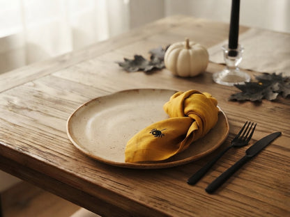linen halloween napkins