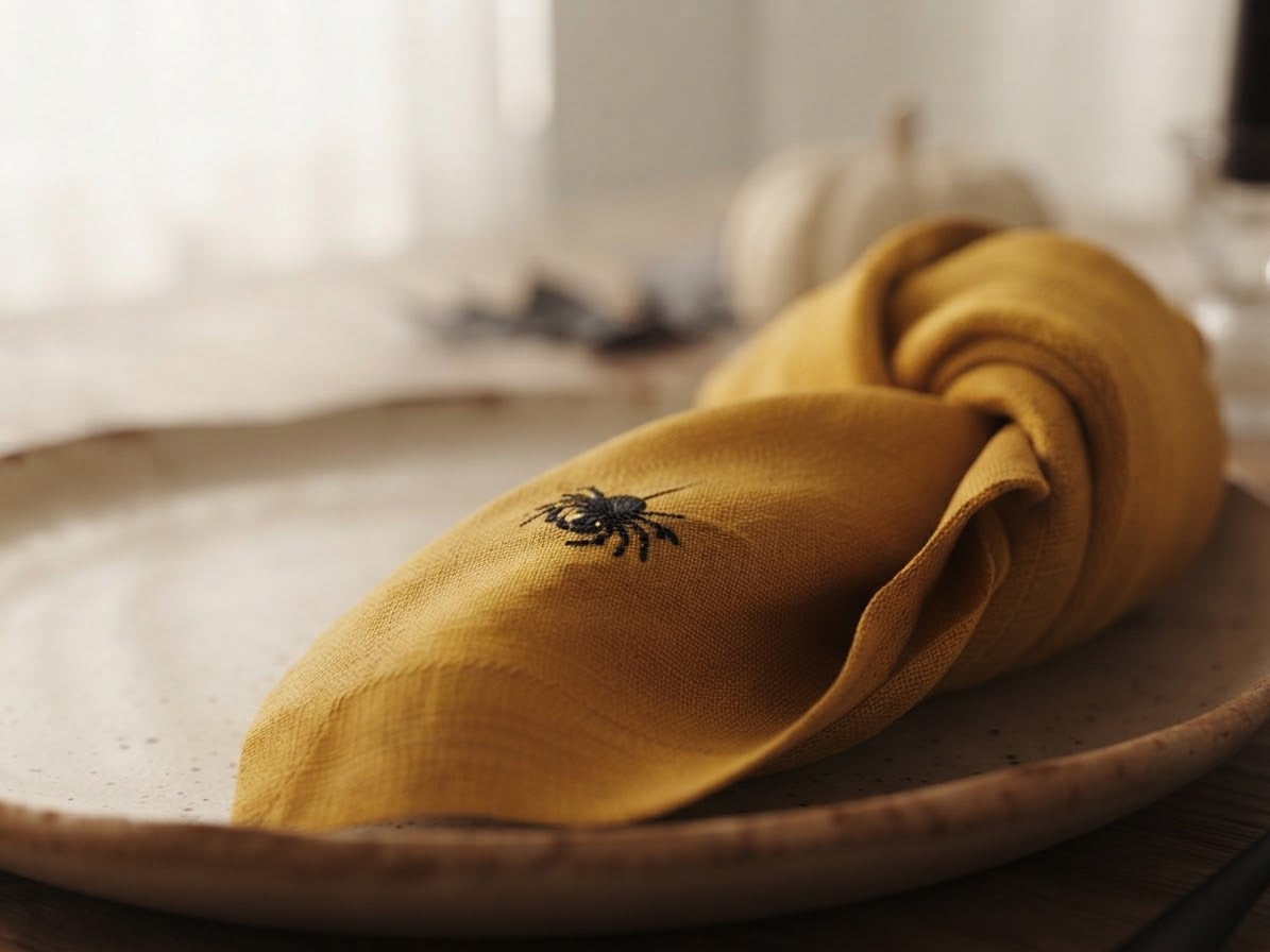 linen halloween napkins